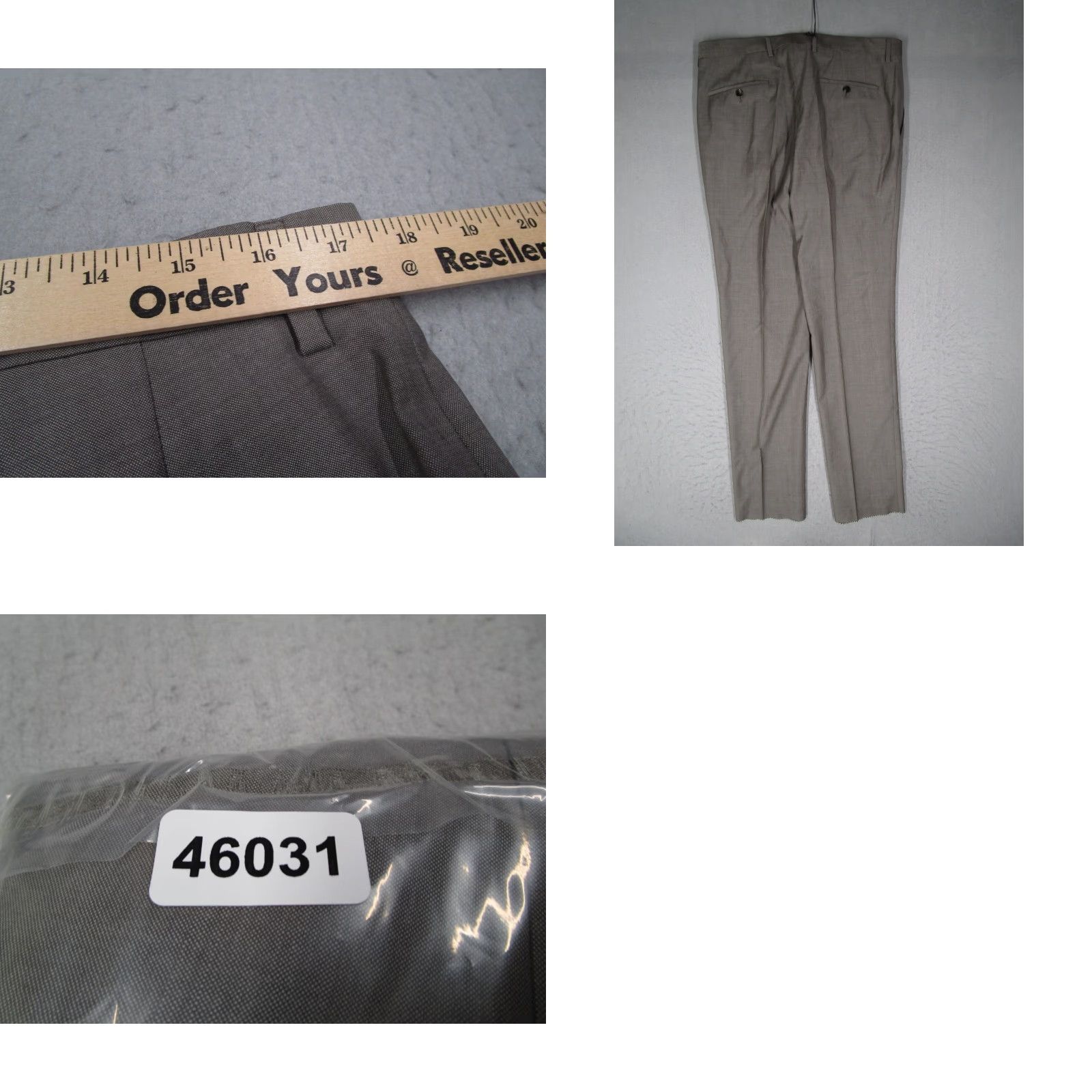 Vintage Hugo Boss Pants Mens 34 Regular Gray Wool Genesis2 Dress Pants Flat Front Classic 5-Pocket Belt Loops 34W x 33L Made in Croatia Mens Pants Size US 34 / EU 50 - 8 Thumbnail