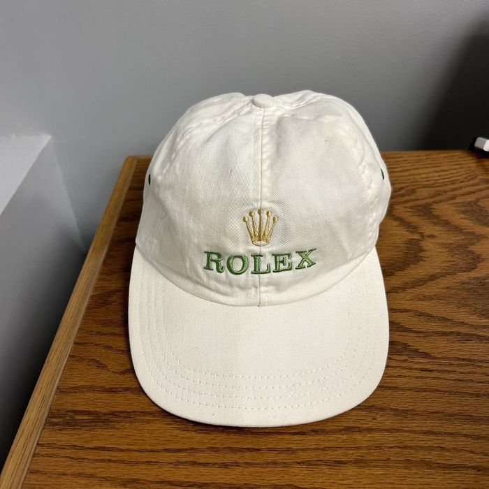 Vintage vintage 2000s Rolex Golf Hat. leather strap back. Grailed