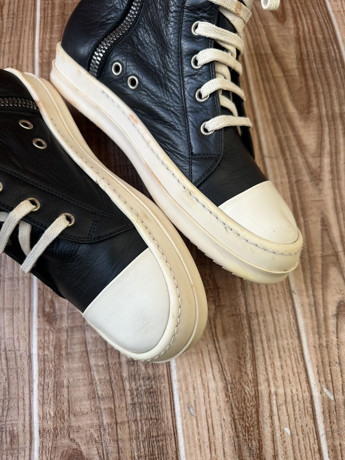 Rick Owens W18 Rick Owens Mainline Black Ramones Size US 8.5 / IT 38.5 - 9 Thumbnail
