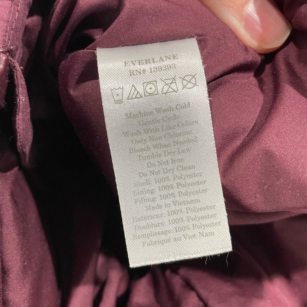 Everlane Everlane Lightweight Puffer Jacket in Burgunday Size XXS Size XXS / US 00 / IT 34 - 9 Thumbnail