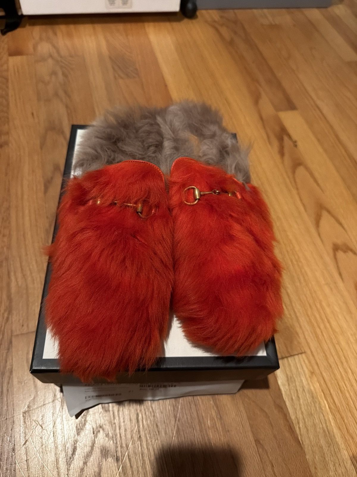 Gucci Gucci real fur horsebit slides size 41 Size US 8 / EU 41 - 1 Thumbnail