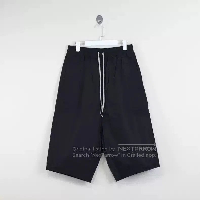 Rick Owens Double-track basic non-crotch drawstring shorts.