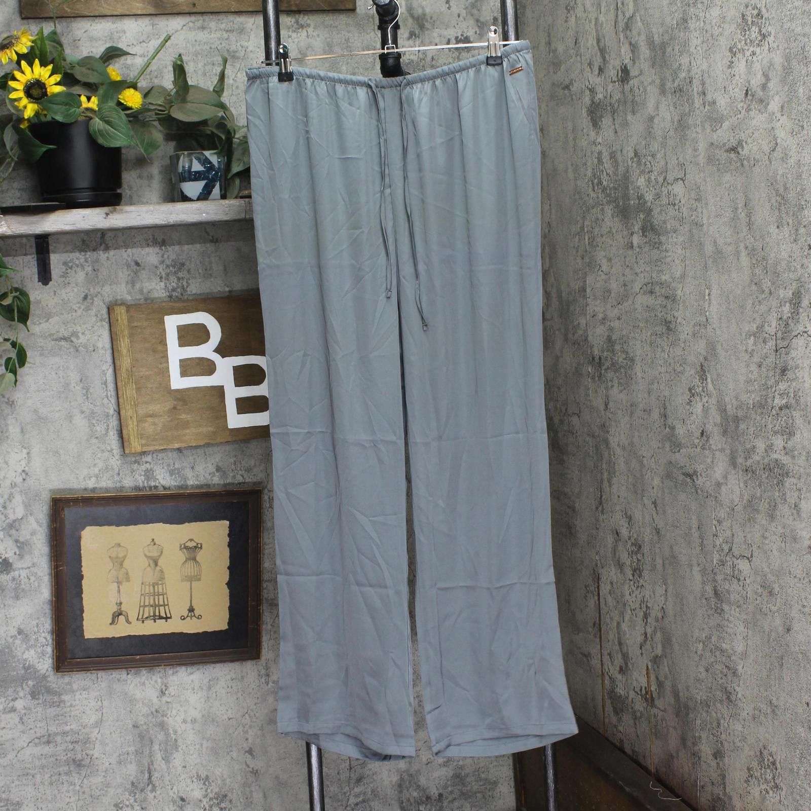 Designer New Danskin Satin Lightweight Pajama Sleep Pants Gray Xl Size 40" / US 18 - 1 Thumbnail