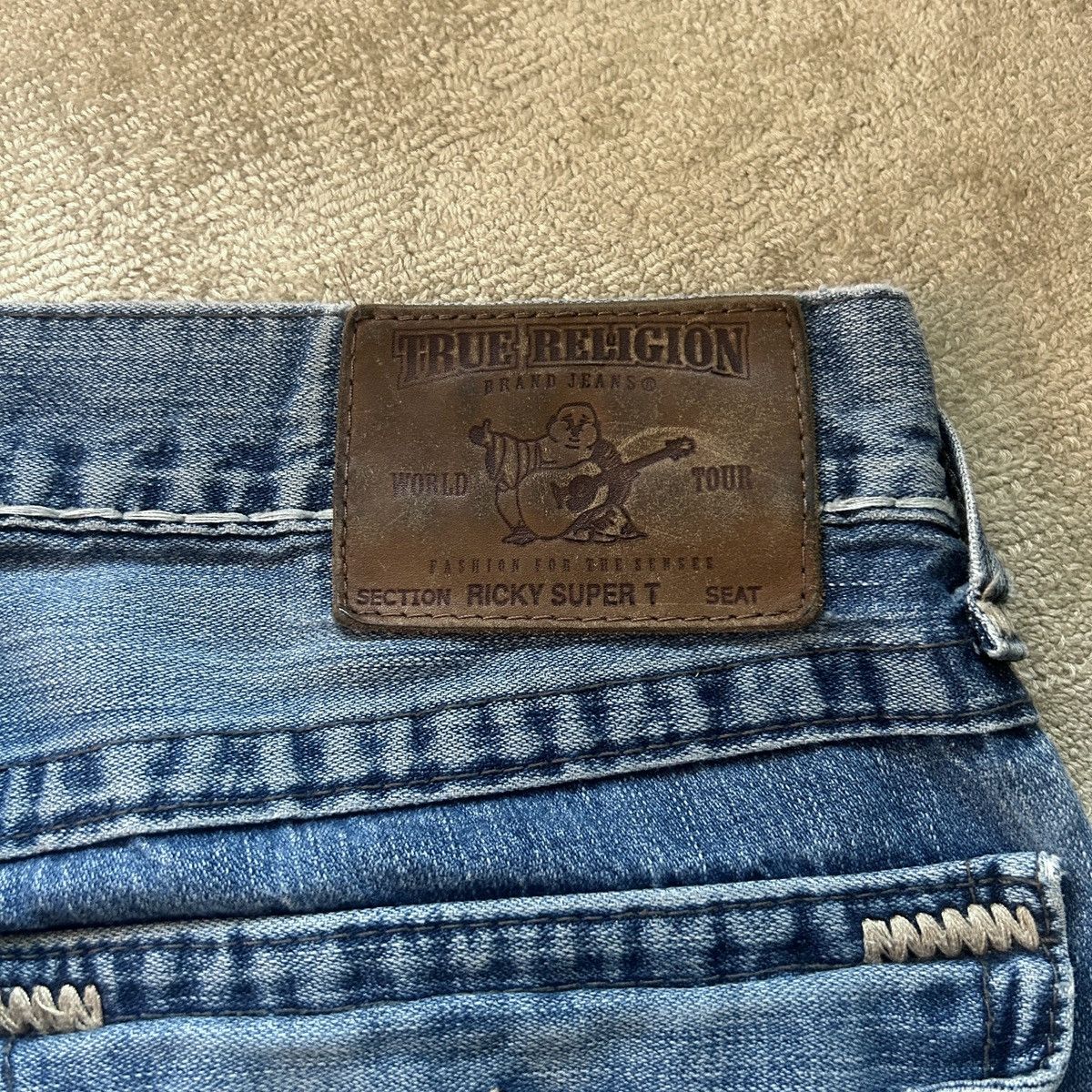 True Religion True Religion Ricky Super T Denim Jeans Size US 33 - 6 Thumbnail