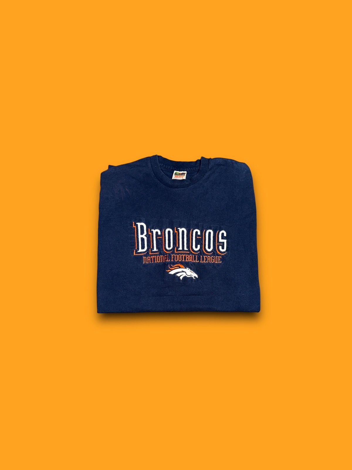 Fruit Of The Loom Vintage Denver Broncos Fruit of the loom single stitch tee Size US XL / EU 56 / 4 - 1 Thumbnail