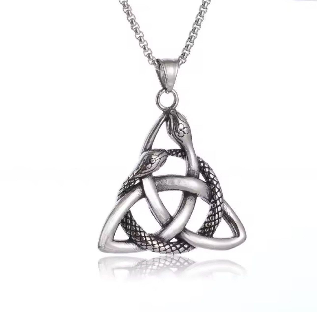 Other × Vintage Gothic Punk Stainless Steel Silver Necklace Size ONE SIZE - 6 Thumbnail