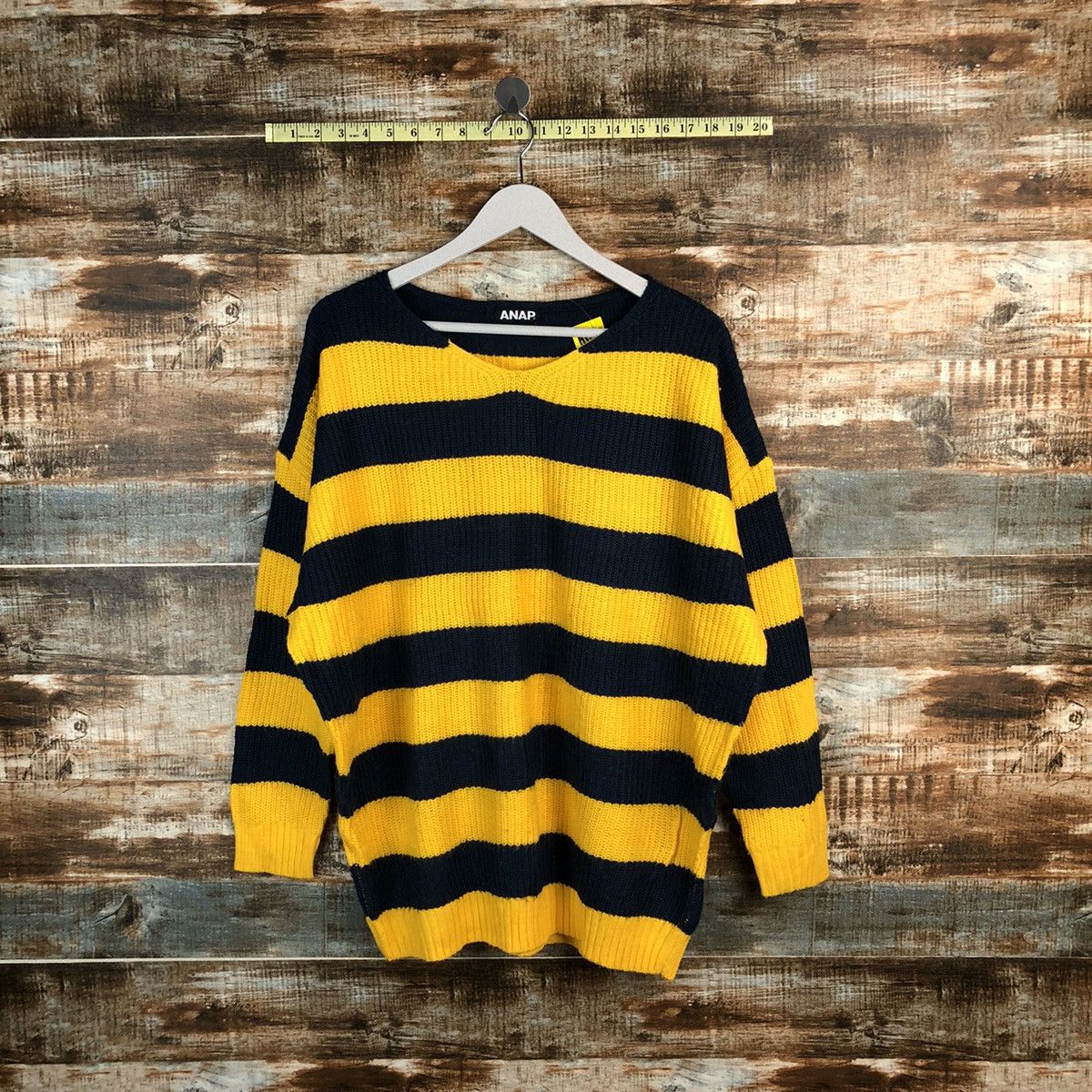 Anap Stripe Yellow black Knitwear #A1255