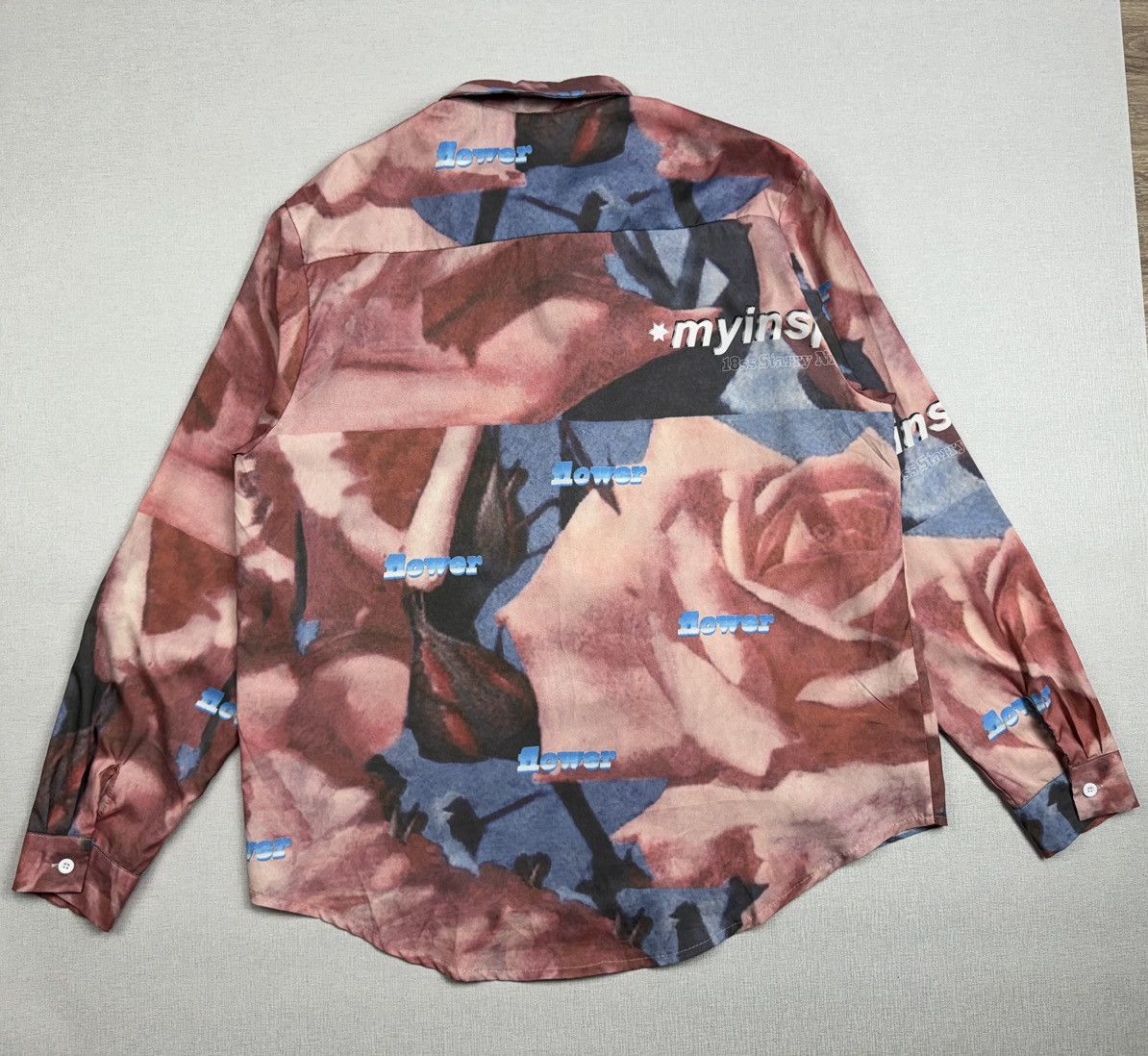 Japanese Brand × Vintage Unbranded Print Flowers Y2K Long Sleeve shirt size L Size US L / EU 52-54 / 3 - 2 Thumbnail