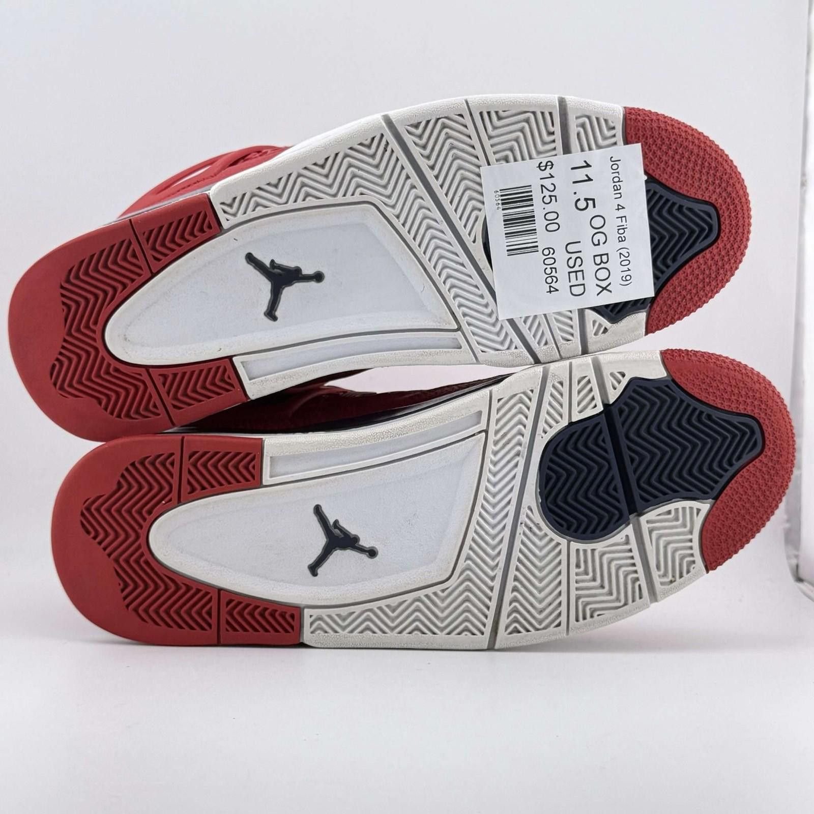 Jordan Brand Air Jordan 4 Retro SE Gym Red Obsidian White 11.5 Used Size US 11.5 / EU 44-45 - 6 Thumbnail
