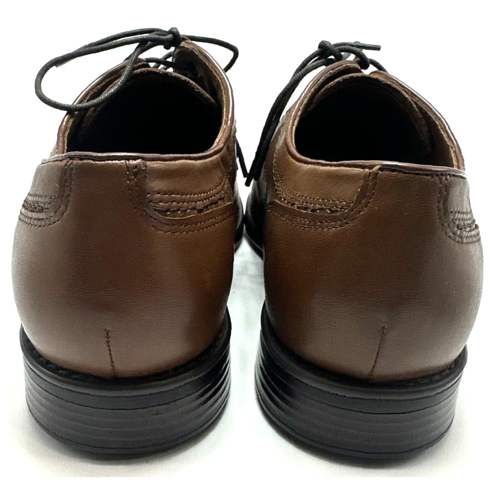 Johnston & Murphy Johnston & Murphy Novick Men Oxford Shoes Cap Toe Brown Leather M 8 Cap Toe Comfort Dress Wedding Going Out Mens Shoes Size ONE SIZE - 4 Thumbnail
