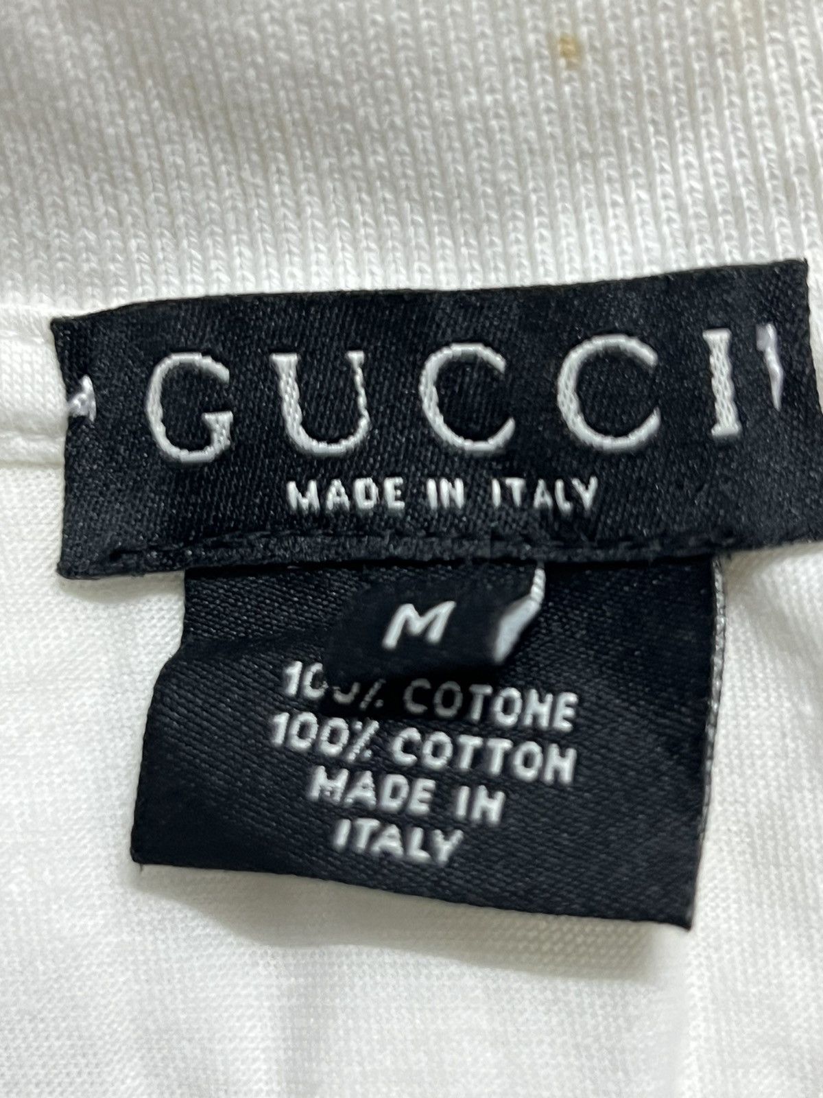Gucci × Vintage Gucci white Short Sleeve T-Shirts button up Size US M / EU 48-50 / 2 - 4 Thumbnail