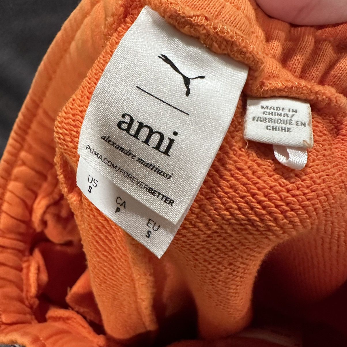 AMI × Puma Puma x AMI Orange Sweatpants Size US 32 / EU 48 - 4 Thumbnail