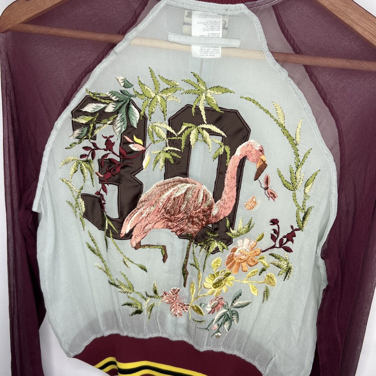 Jean Paul Gaultier Jean Paul Gaultier Vintage Silk Zip Flamingo Jacket Archival Size S / US 4 / IT 40 - 12 Thumbnail