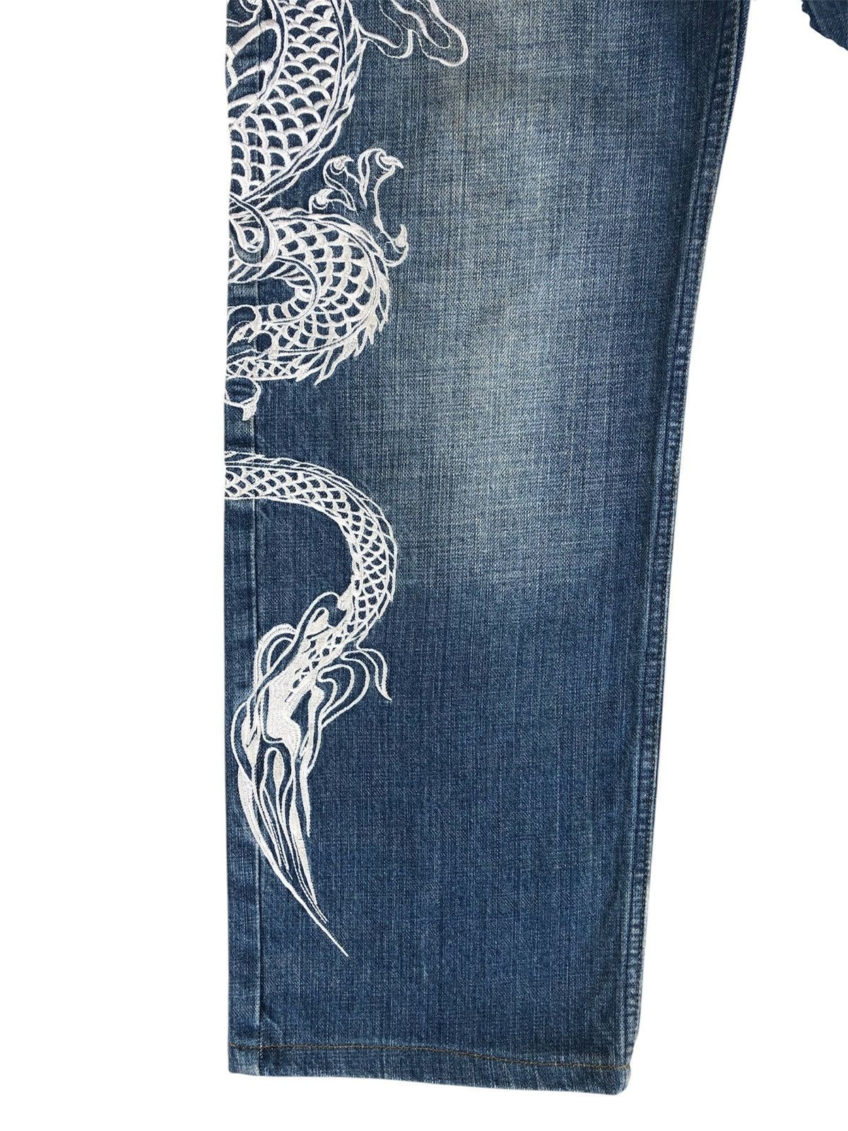 Karakuri Tamashii Karakuri Tamashii Embroidered Jeans Distressed Size US 31 - 6 Thumbnail