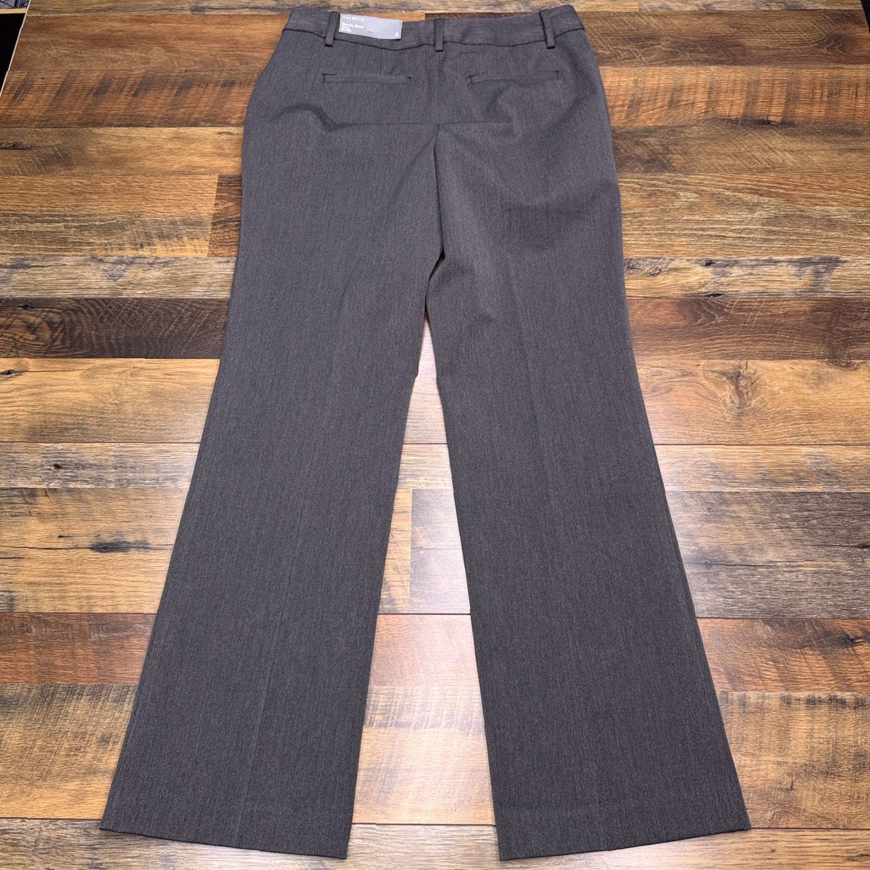 Talbots Talbots Barely Boot Pants Womens 8 Charcoal Heather Gray Full Length New Size 30" / US 8 / IT 44 - 3 Thumbnail
