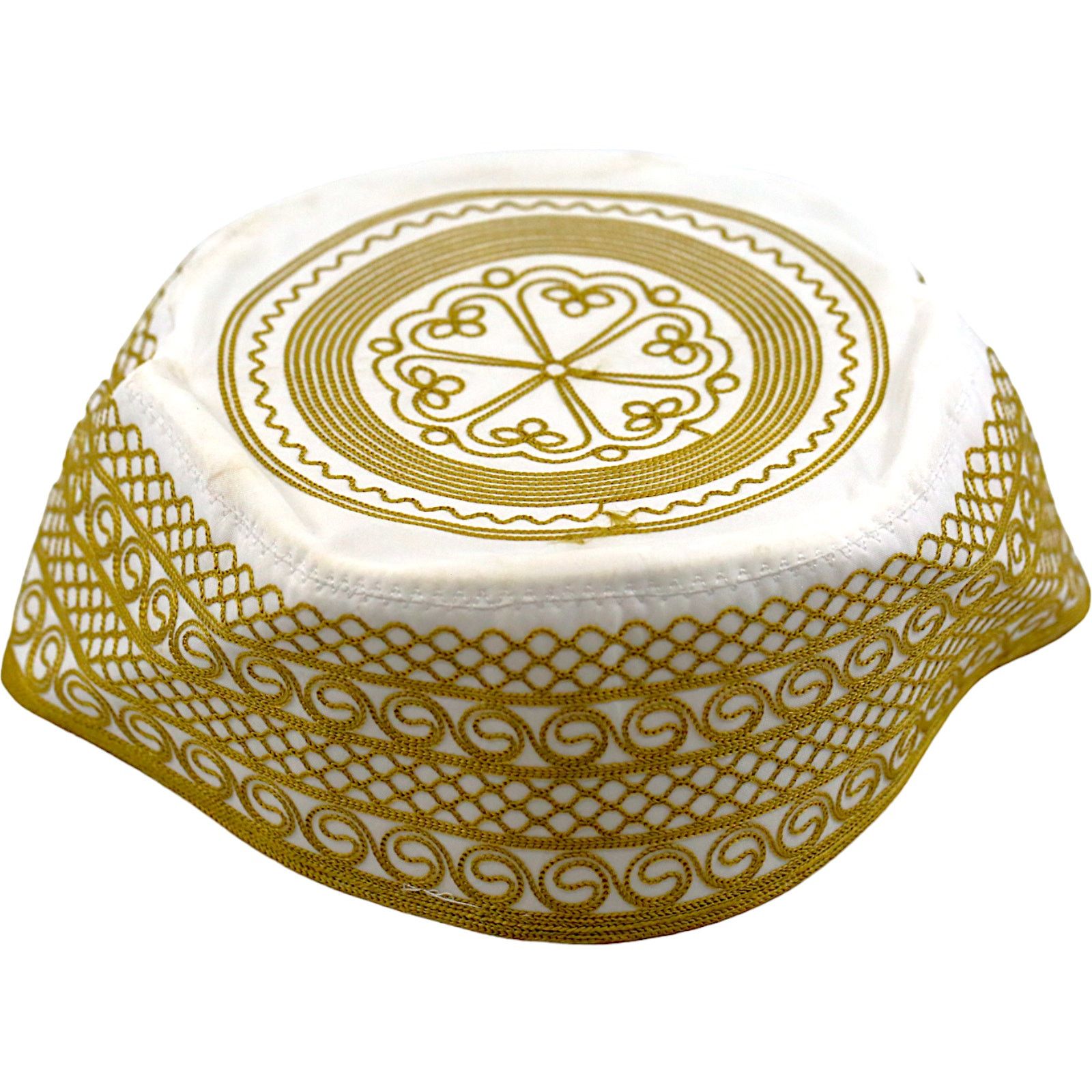 Other Arabic Thawb Tageye Hat w/ Gold Threaded Design Size ONE SIZE - 1 Thumbnail