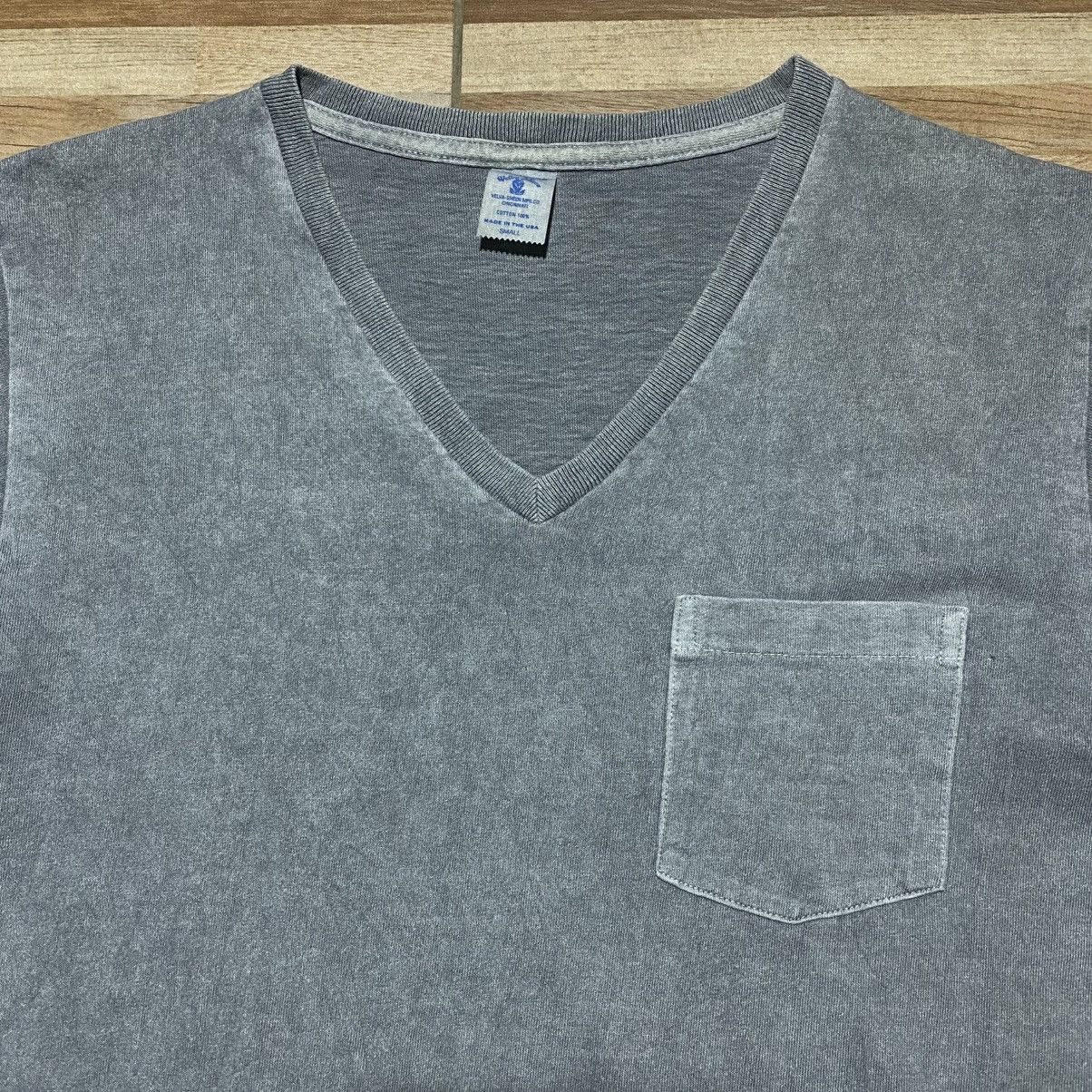 Designer × Velva Sheen Velvasheen Washead V Neck Pocket Tshirt Size US S / EU 44-46 / 1 - 2 Thumbnail