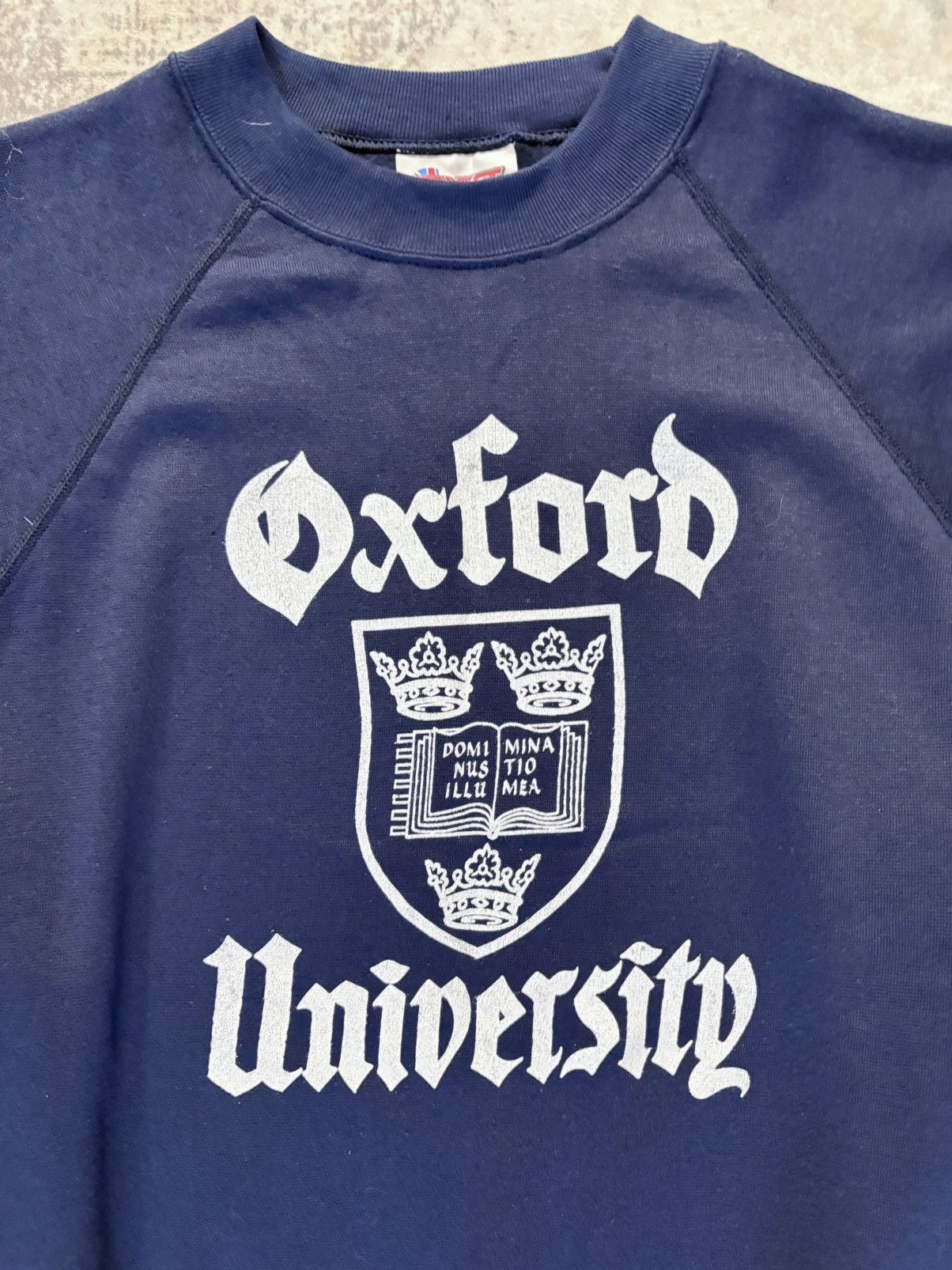 Vintage 80’s Oxford University Vintage UK Made 50/50 College Sweat Size US XXL / EU 58 / 5 - 2 Thumbnail