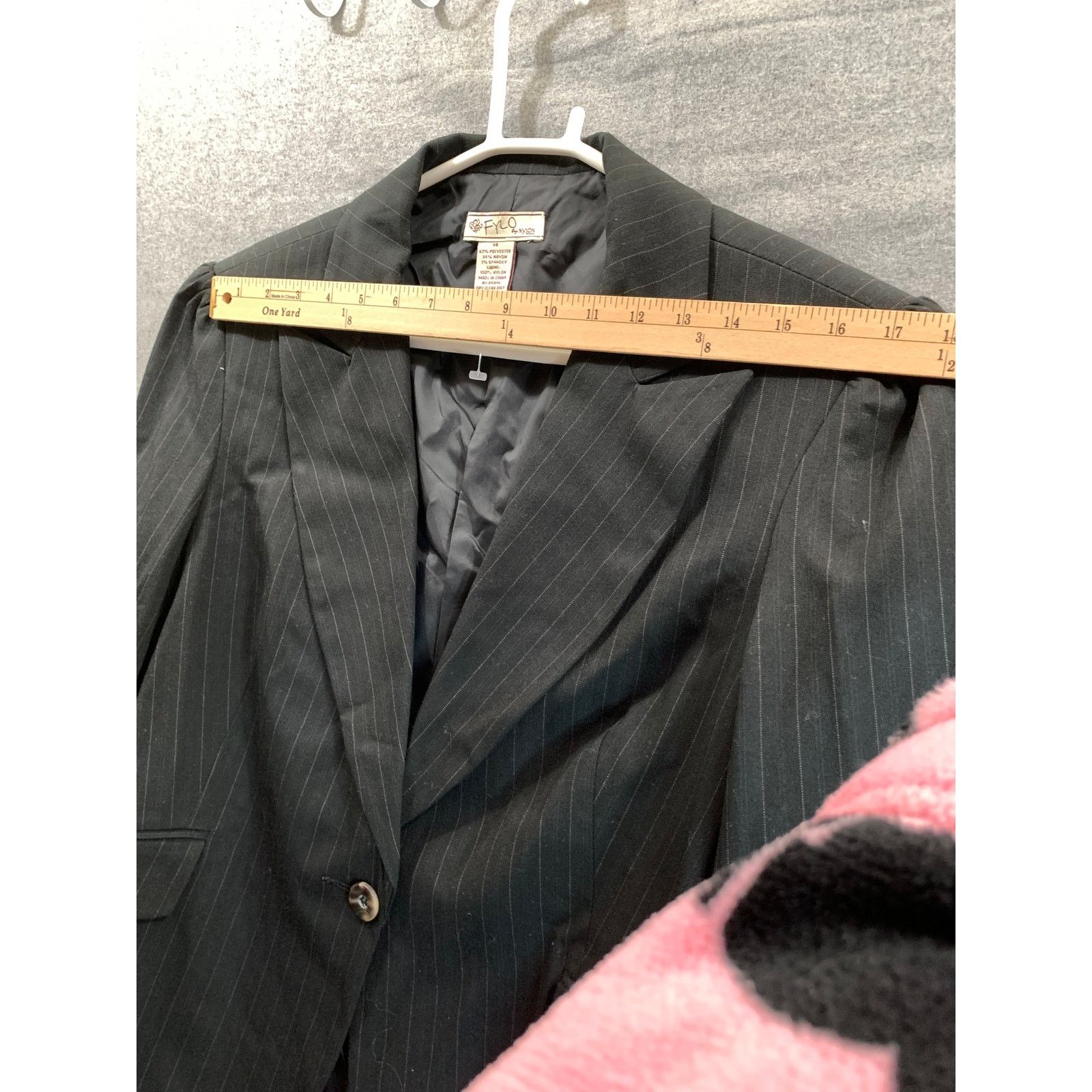 Other FYLO Suits Womens Size 14 Black Formal Top Blazer Size L / US 10 / IT 46 - 4 Thumbnail
