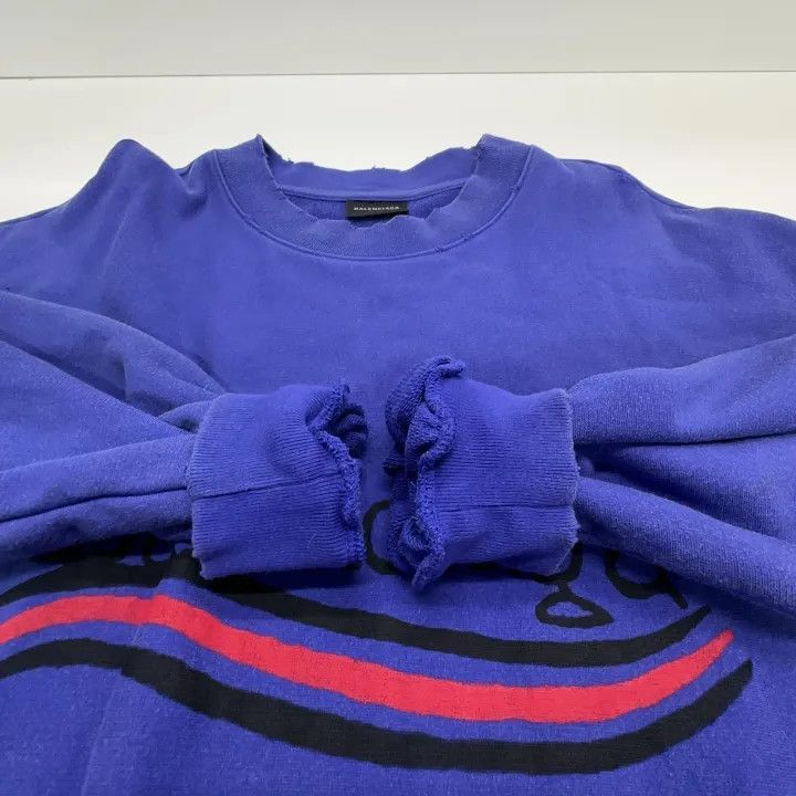Balenciaga Balenciaga Balenciaga SS23 Logo Print Purple Sweatshirt -2 Size US M / EU 48-50 / 2 - 3 Thumbnail
