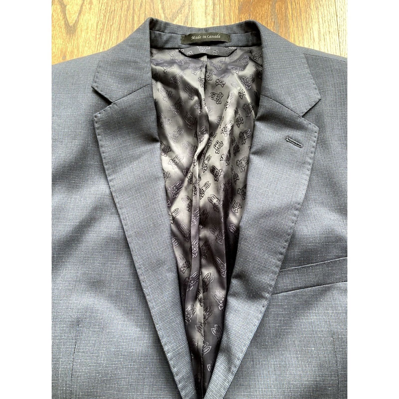 Psycho Bunny Psycho Bunny Sport Coat Mens 40 Regular Notch Wool Blue 2 Button Jacket 100% Wool Navy Blue Long Jacket 40L Size US XXS / EU 40 - 6 Thumbnail