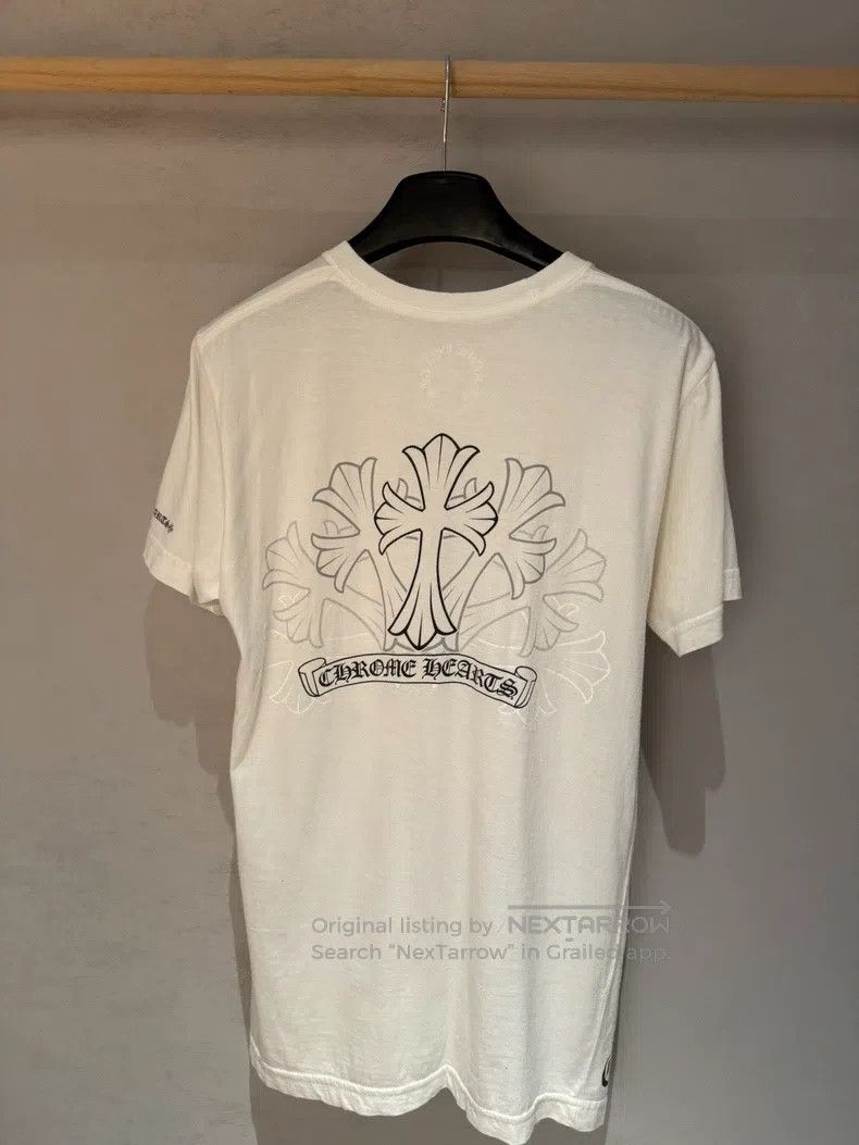 Chrome Hearts CHROME HEARTS Size S White scroll sketch cross short sleeve Size US S / EU 44-46 / 1 - 1 Thumbnail