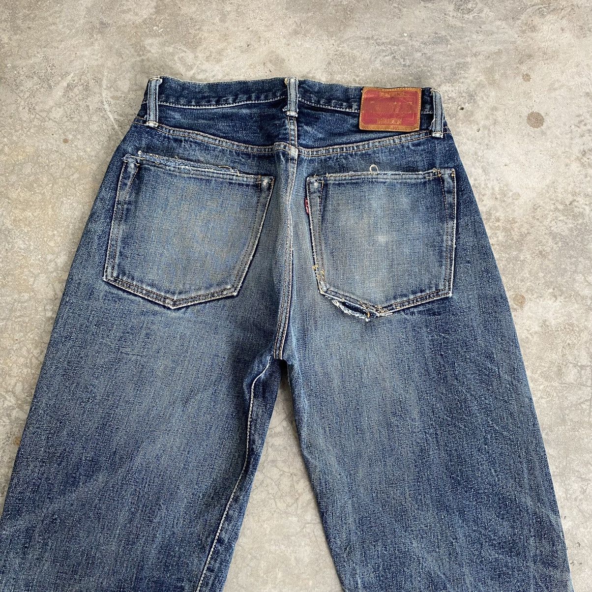 Pherrow's Vintage Pherrow’s Stormy Blue Faded Blue Selvedge Jeans Size US 29 - 12 Thumbnail