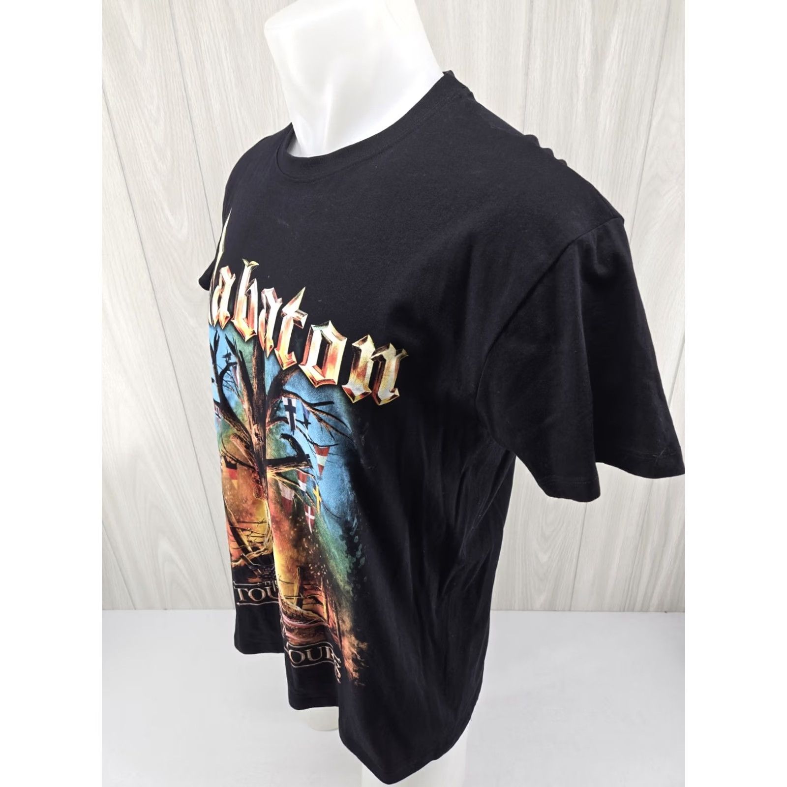 Vintage VINTAGE Sabaton Band Tour 2024 Concert Black T Shirt Men Full Print DBL Large XXL? Size US L / EU 52-54 / 3 - 5 Thumbnail
