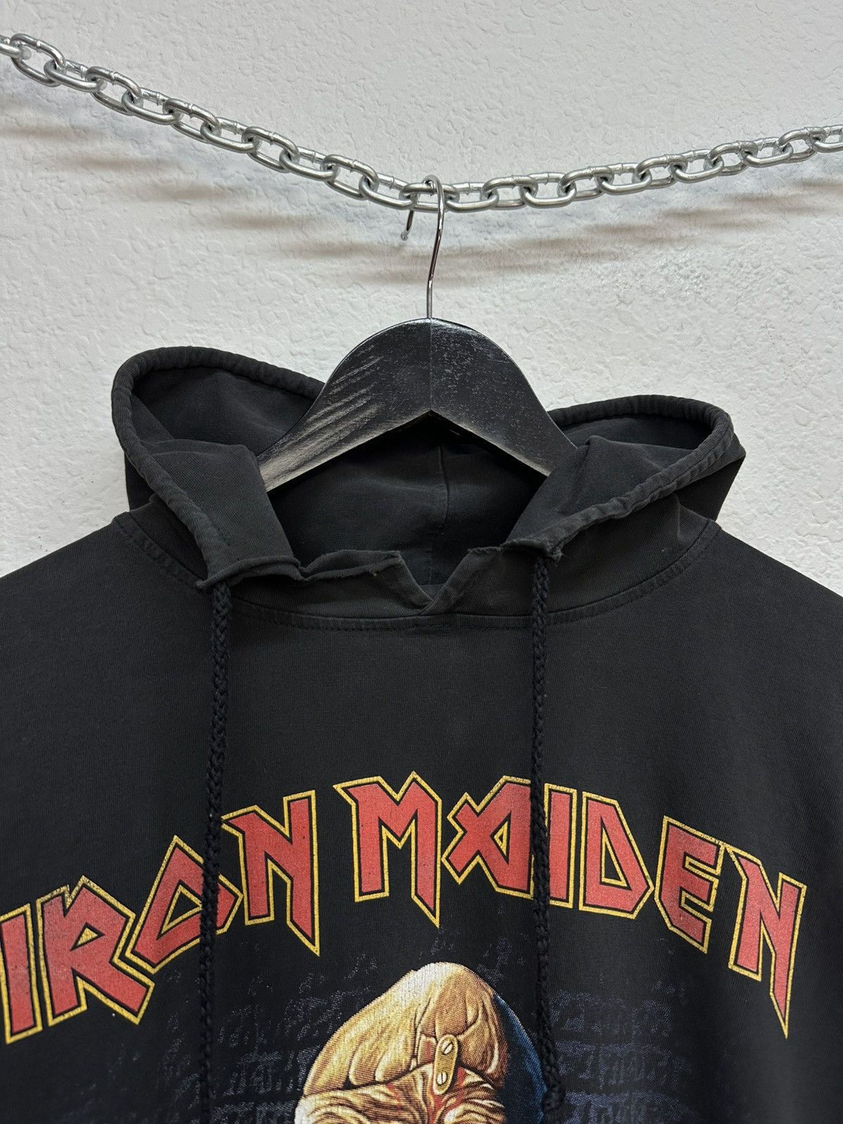 Band Tees Vintage Iron Maiden Big Logo Hoodie 90s Piece of Mind Size US S / EU 44-46 / 1 - 8 Thumbnail