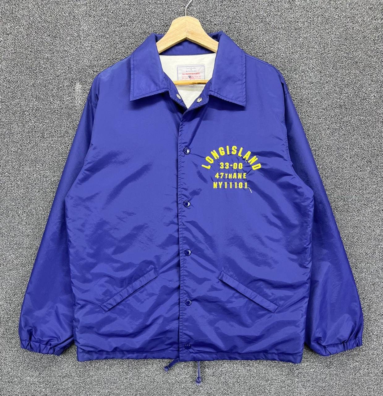 Avirex Vintage Avirex Spell Out Trashed Button Up Coach Jacket Size US M / EU 48-50 / 2 - 6 Thumbnail