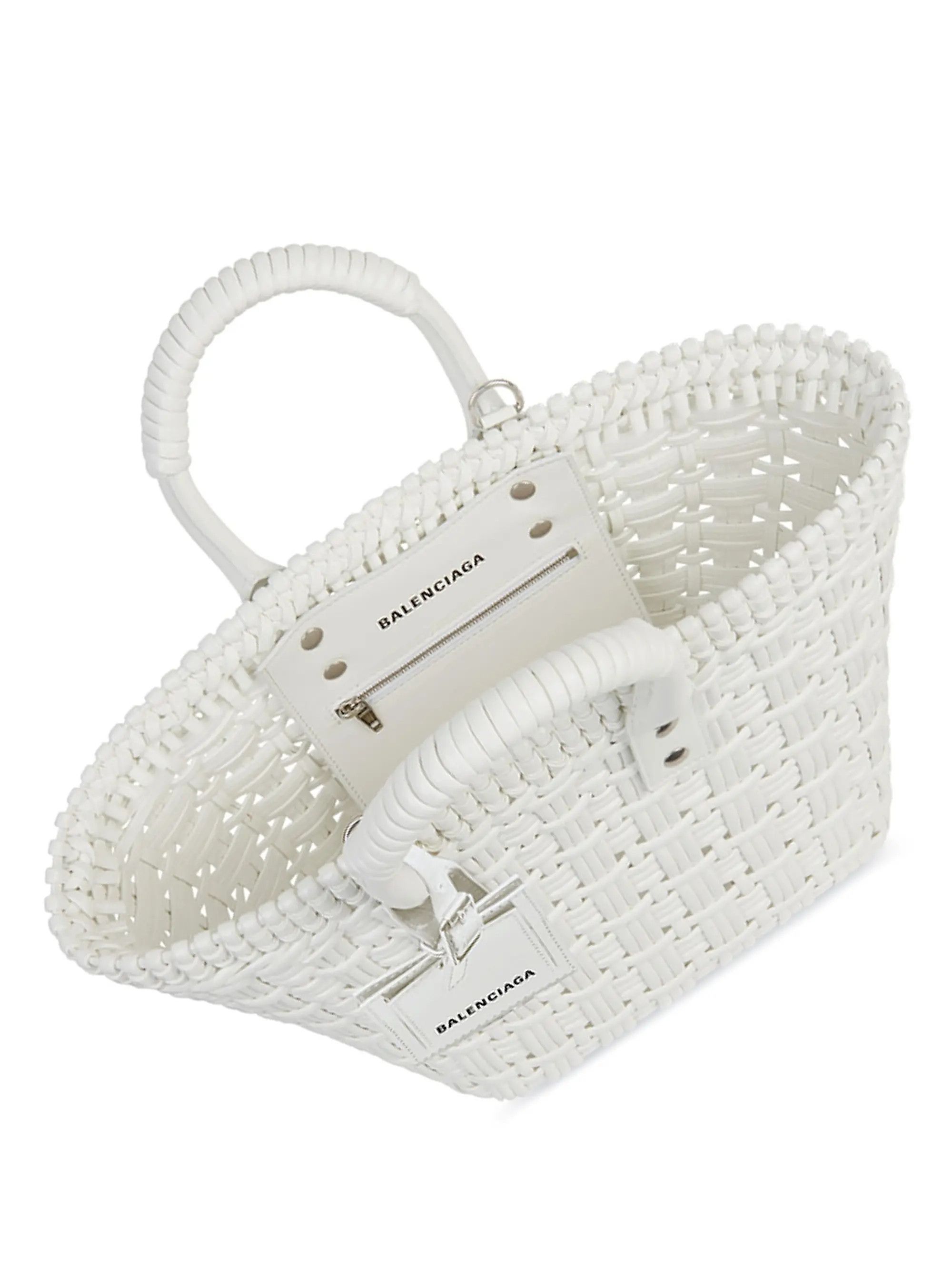 Balenciaga o1s1rm0825 Size: OS / Bistro XS Basket With Strap in White Size ONE SIZE - 4 Thumbnail