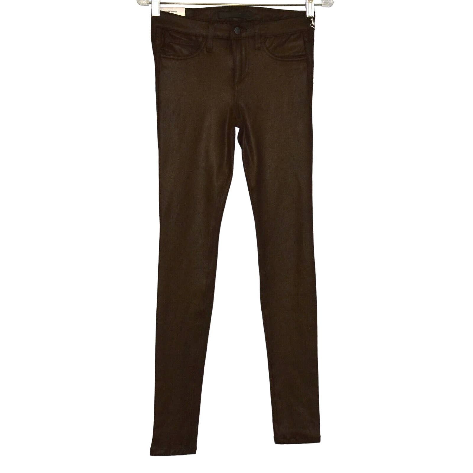 Joe's NEW JOES The Icon Skinny Stretch Cedar Faux Suede Jeans 24 Size 24" / US 00 / IT 34 - 2 Thumbnail