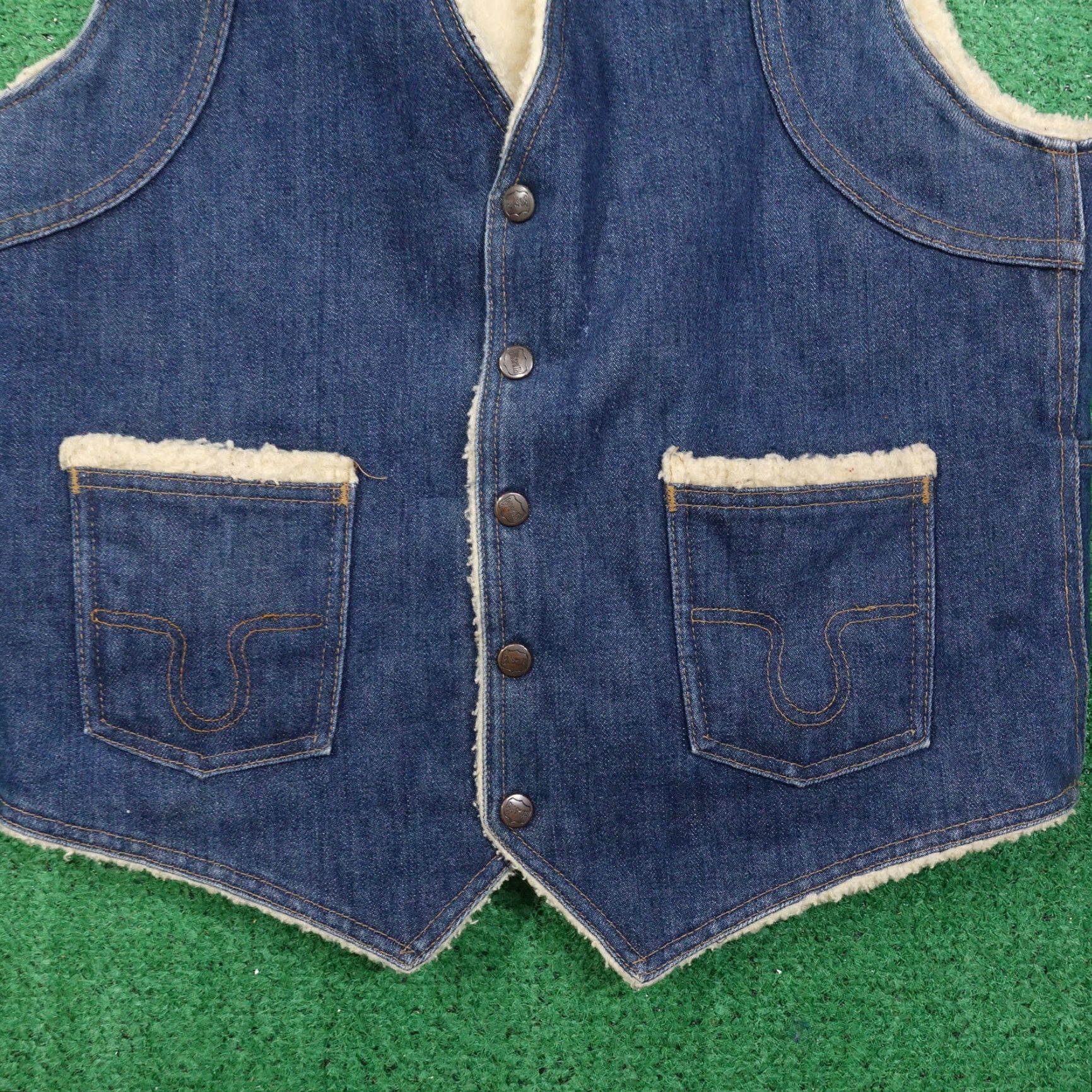 Vintage Vintage Big Smith Western Denim Vest Adult Medium Blue Casual Outerwear Size US M / EU 48-50 / 2 - 3 Thumbnail