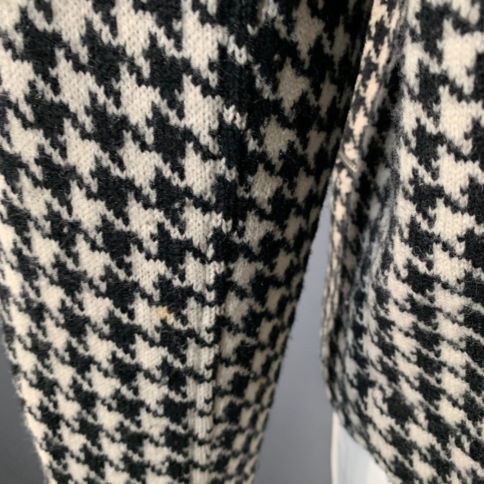 Ralph Lauren LAUREN by RALPH LAUREN Black White Wool Zip Pockets Jacket Size US XXL / EU 58 / 5 - 5 Thumbnail