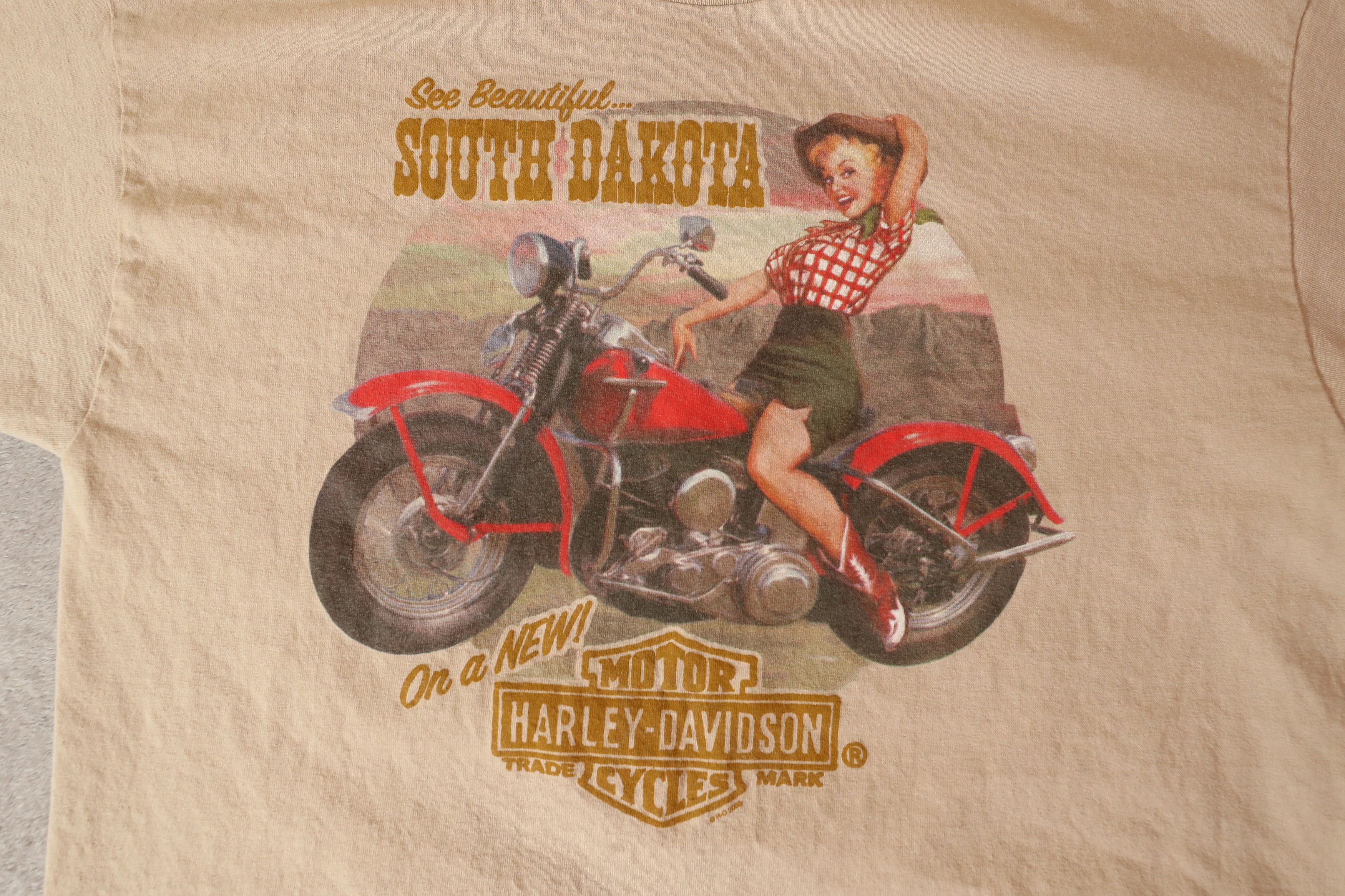 Harley Davidson Harley Davidson See Beautiful South Dakota 2005 Tee (L) Size US L / EU 52-54 / 3 - 4 Thumbnail