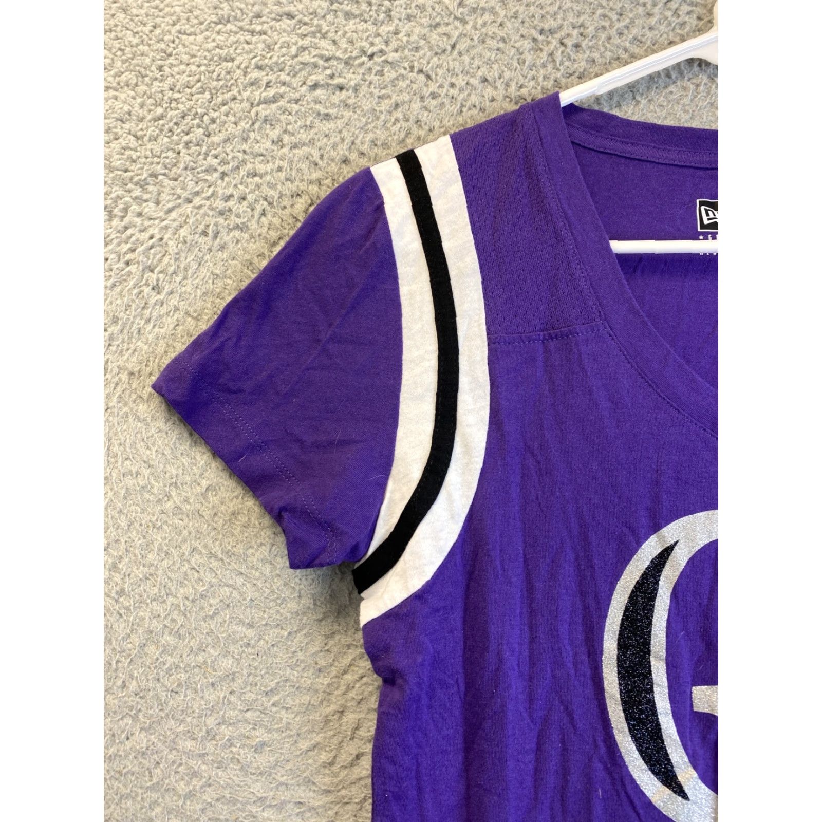 New Era New Era Womens S Pullover Short Sleeve Crew Neck T Shirt Purple/ 93-33 Size S / US 4 / IT 40 - 3 Thumbnail