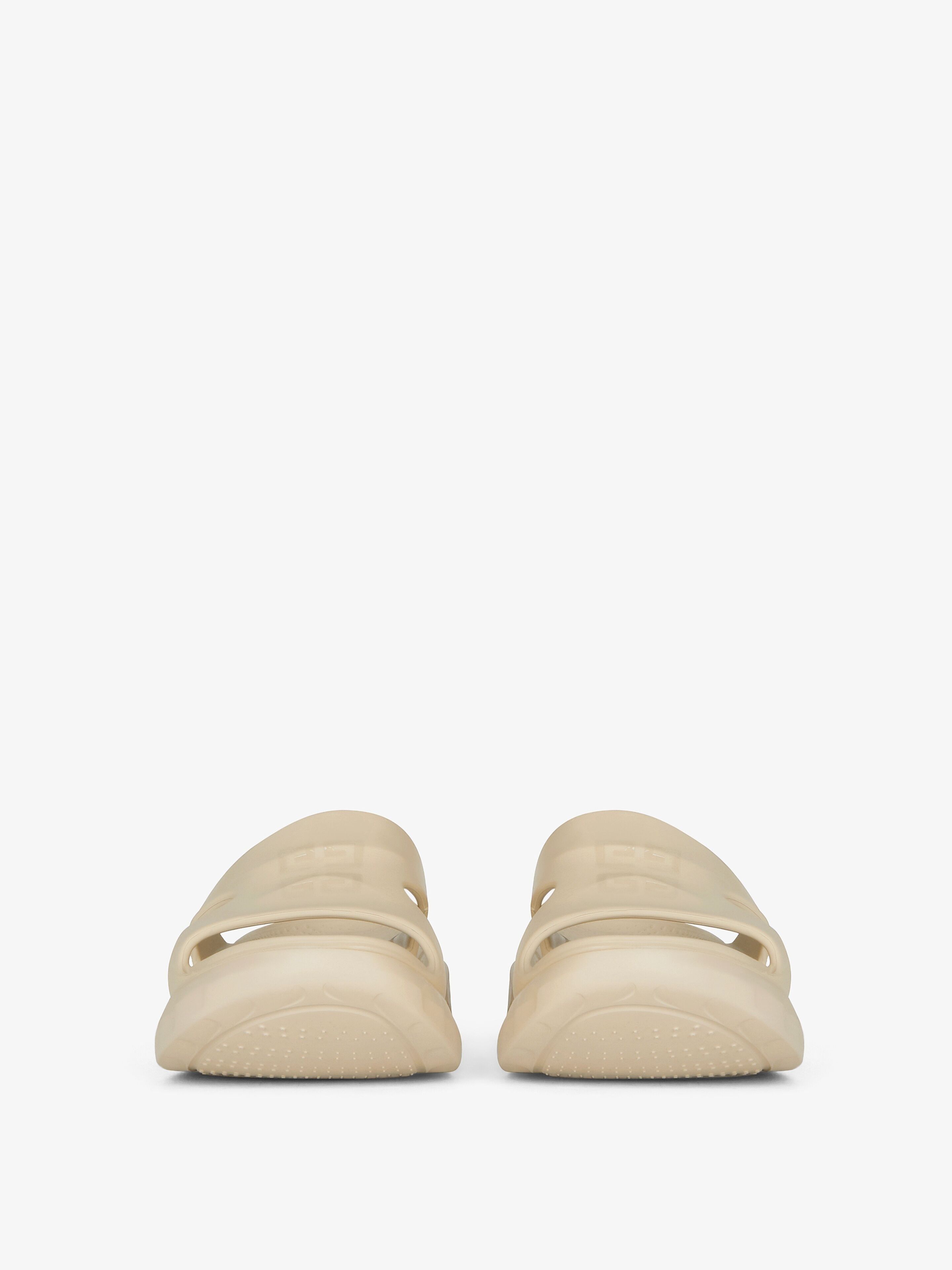 Givenchy o1srvl11e0525 Marshmallow Flat Sandals In Rubber in Beige Size US 9 / EU 42 - 2 Thumbnail