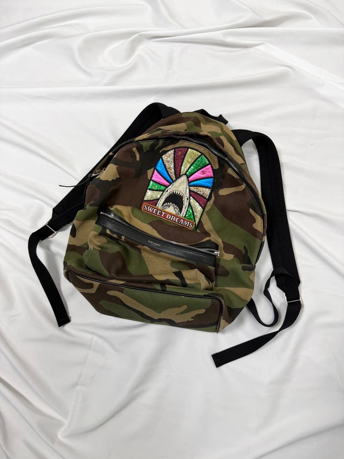 Saint Laurent Paris Saint Laurent Camouflage Shark Backpack Size ONE SIZE - 1 Thumbnail