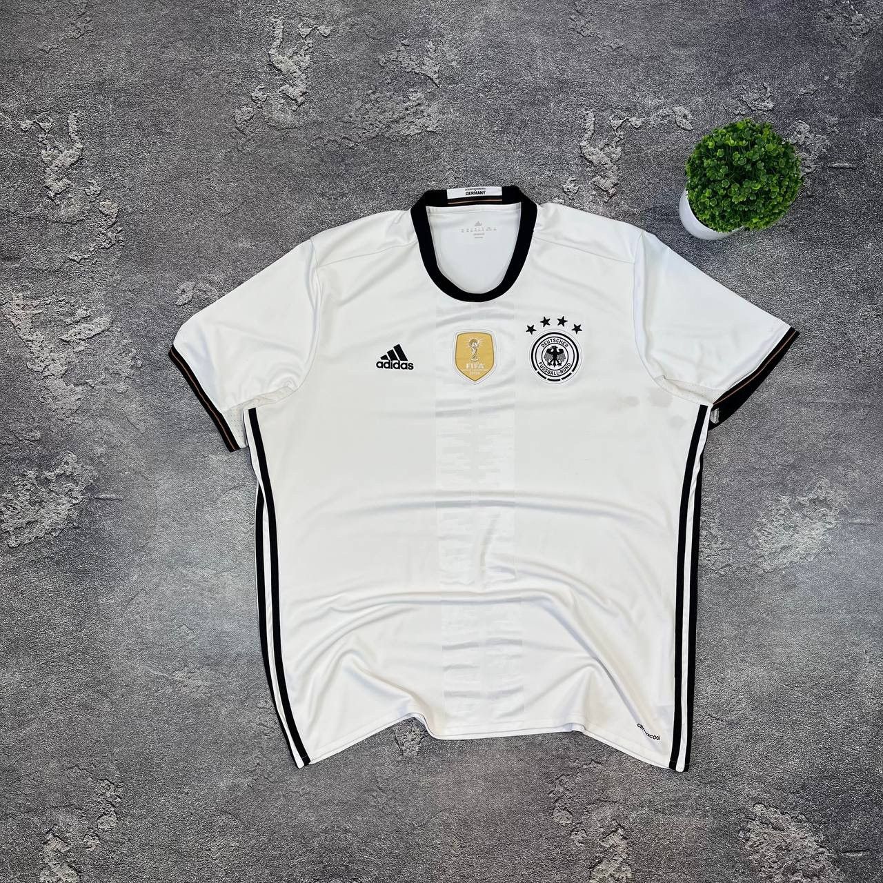 Adidas Vintage Adidas Germany Bundesteam Home 2015/2016 Football Size US XXL / EU 58 / 5 - 1 Thumbnail