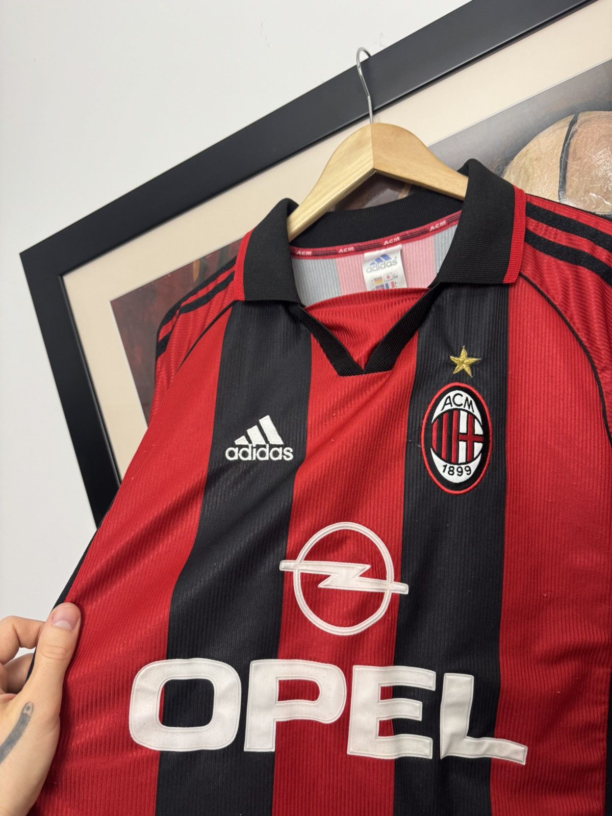 Adidas AC Milan jersey 1998/1999 Adidas Rare Vintage Soccer 90s Size US L / EU 52-54 / 3 - 2 Thumbnail