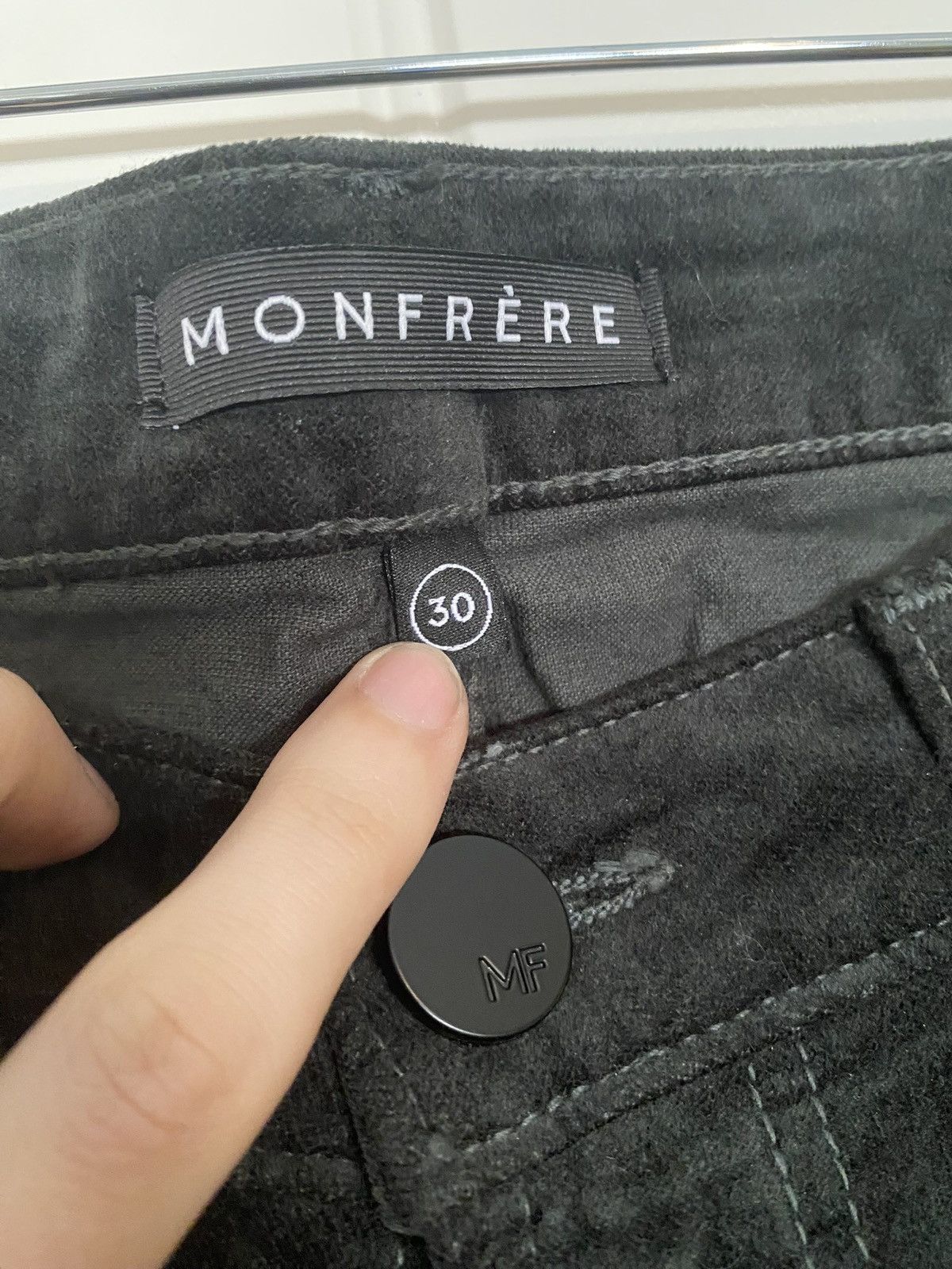 MONFRERE Monfrere Dark Green Velvet Pants Size US 30 / EU 46 - 3 Thumbnail