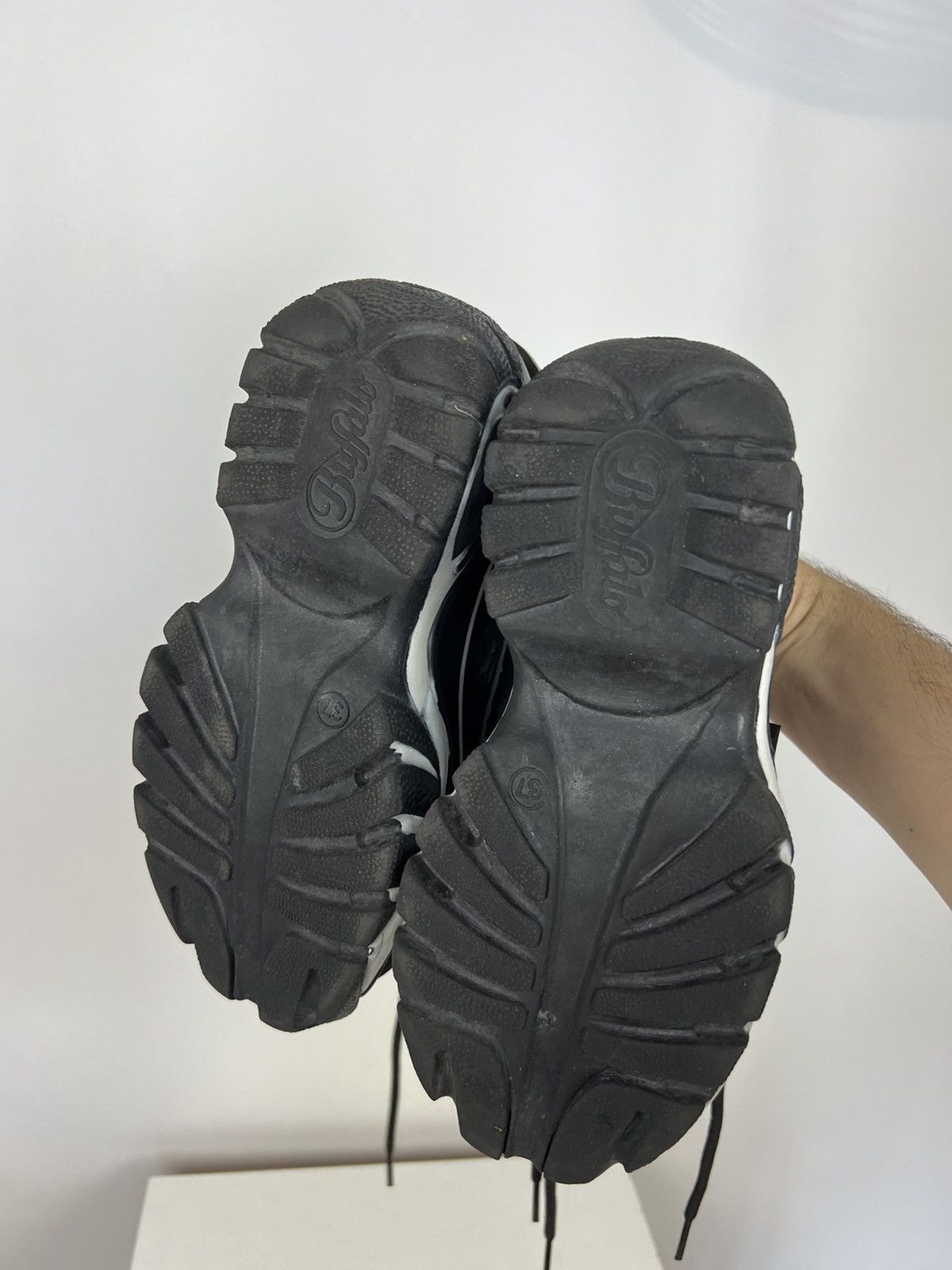 Buffalo London Rare Buffalo High Platform Boot Shoes Black Size 37 Size US 7 / IT 37 - 15 Thumbnail