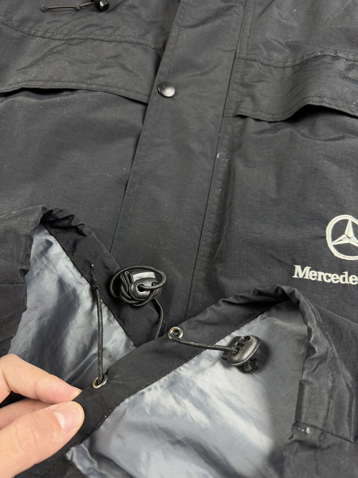 Mercedes-Benz 90S Mercedes Benz Nylon Moto Pocket Windbreaker Light Jacket Size US XL / EU 56 / 4 - 8 Thumbnail