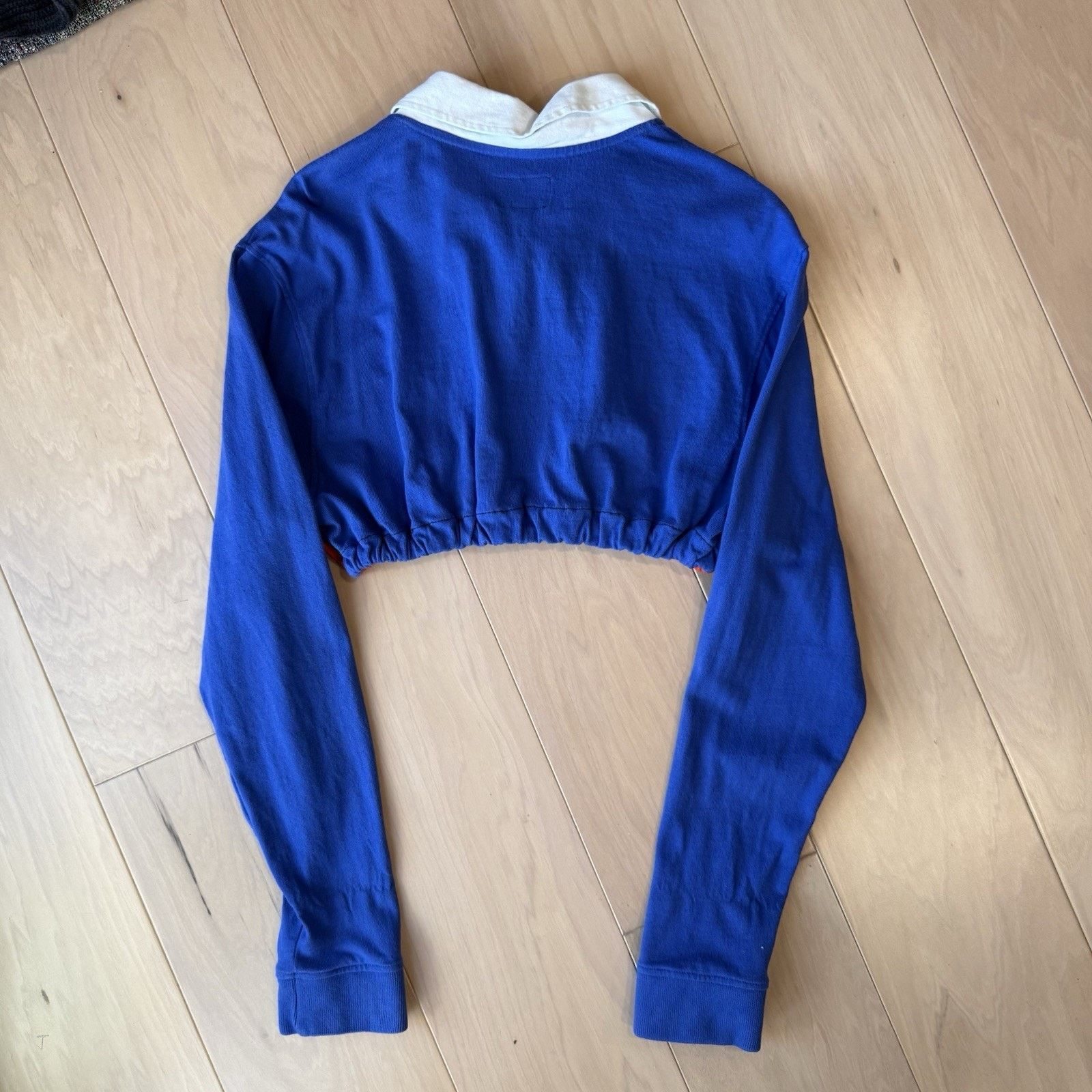 Stussy Stussy Rugby Shirt Women's Medium Blue Orange Cropped Size M / US 6-8 / IT 42-44 - 6 Thumbnail