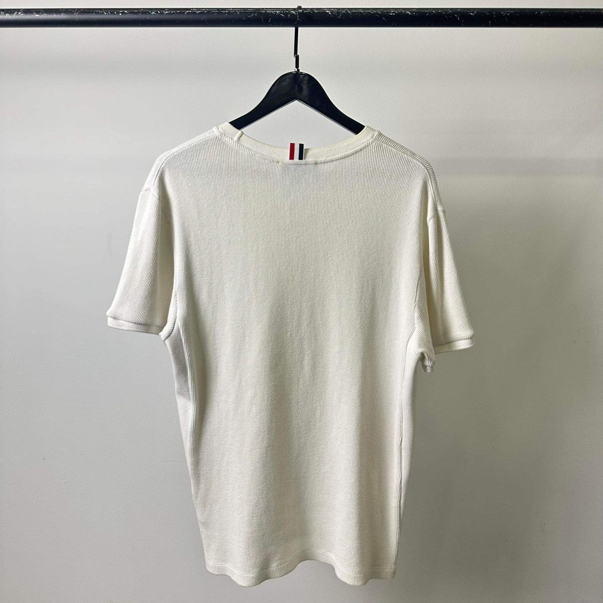 Thom Browne THOM BROWNE “SIDE STRIPES” WOOL T SHIRT Size US M / EU 48-50 / 2 - 3 Thumbnail