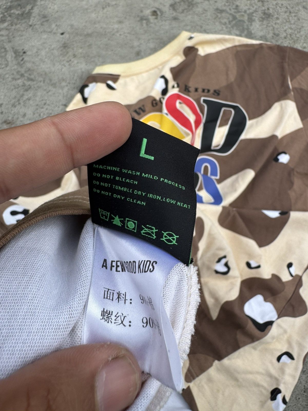 Japanese Brand A Few Good Kids Camo Chip Tshirt Size US L / EU 52-54 / 3 - 7 Thumbnail