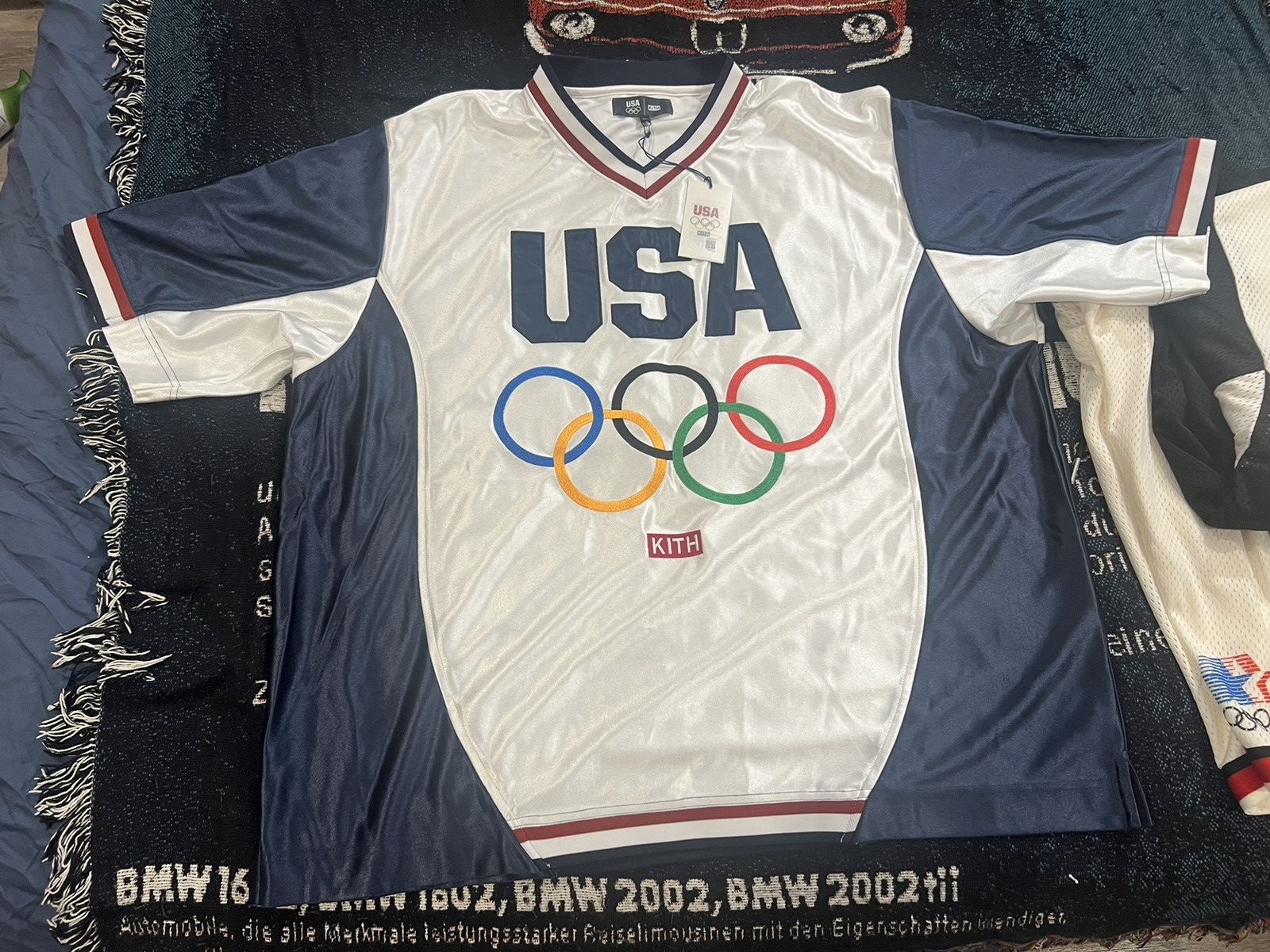 Kith KITH FOR TEAM USA 🇺🇸 FAILLE JERSEY WARMUP 🇺🇸 XL 🇺🇸 Size US XL / EU 56 / 4 - 1 Thumbnail