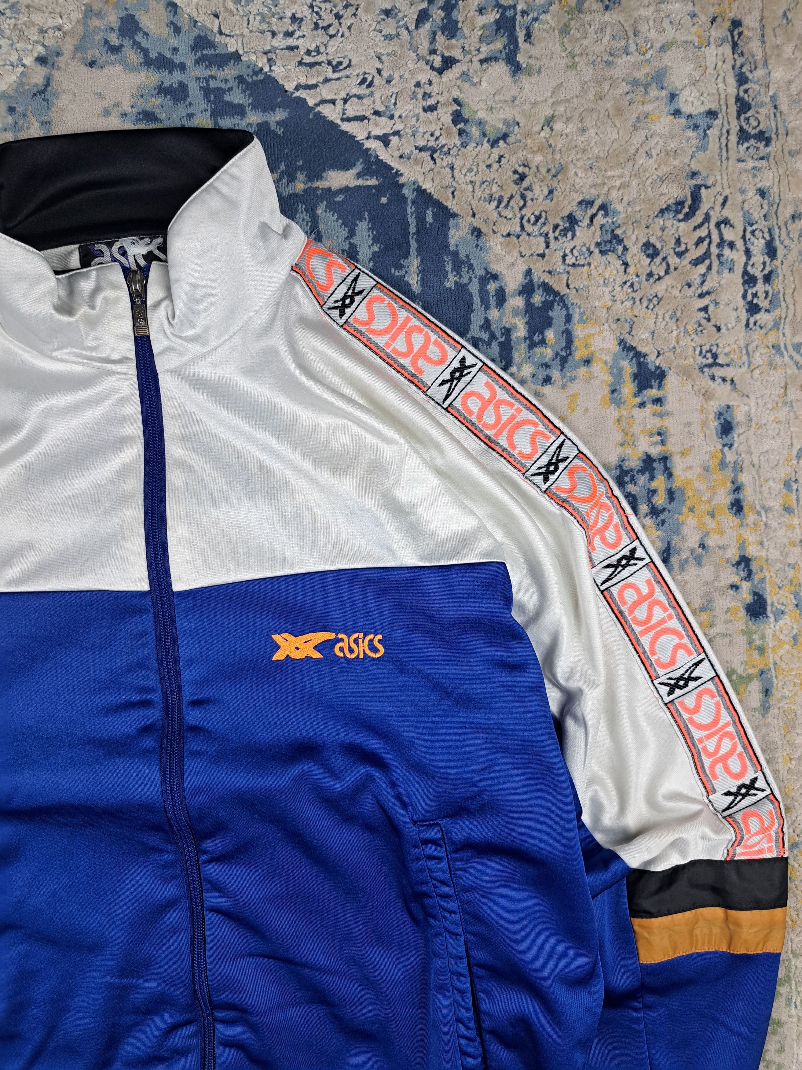 Asics Vintage 80s Asics Track Jacket Blokecore Soccer Aesthetic Size US M / EU 48-50 / 2 - 2 Thumbnail