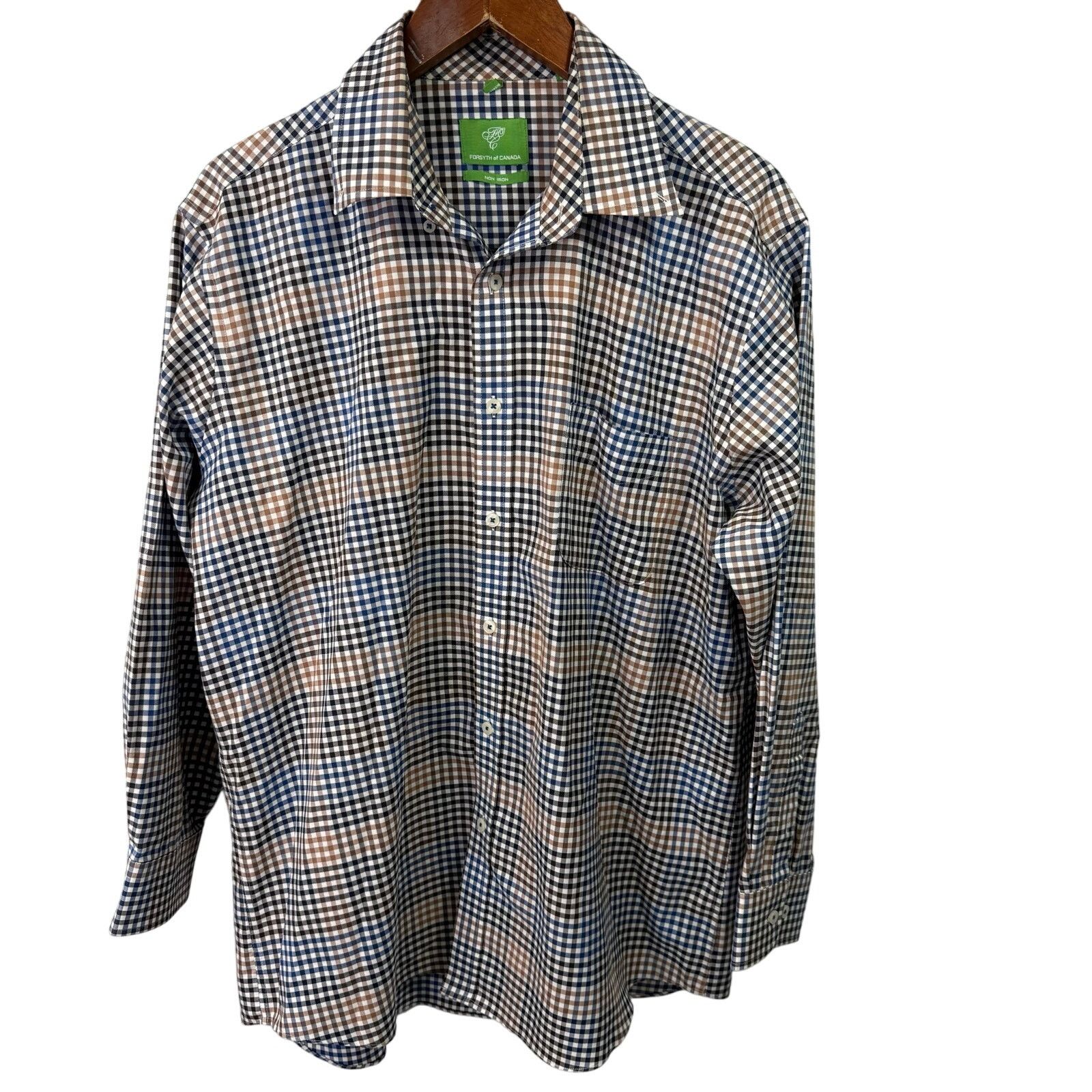 Other Forsyth of Canada Men’s Shirt sz L Casual Button Down # G640 Size US L / EU 52-54 / 3 - 6 Thumbnail