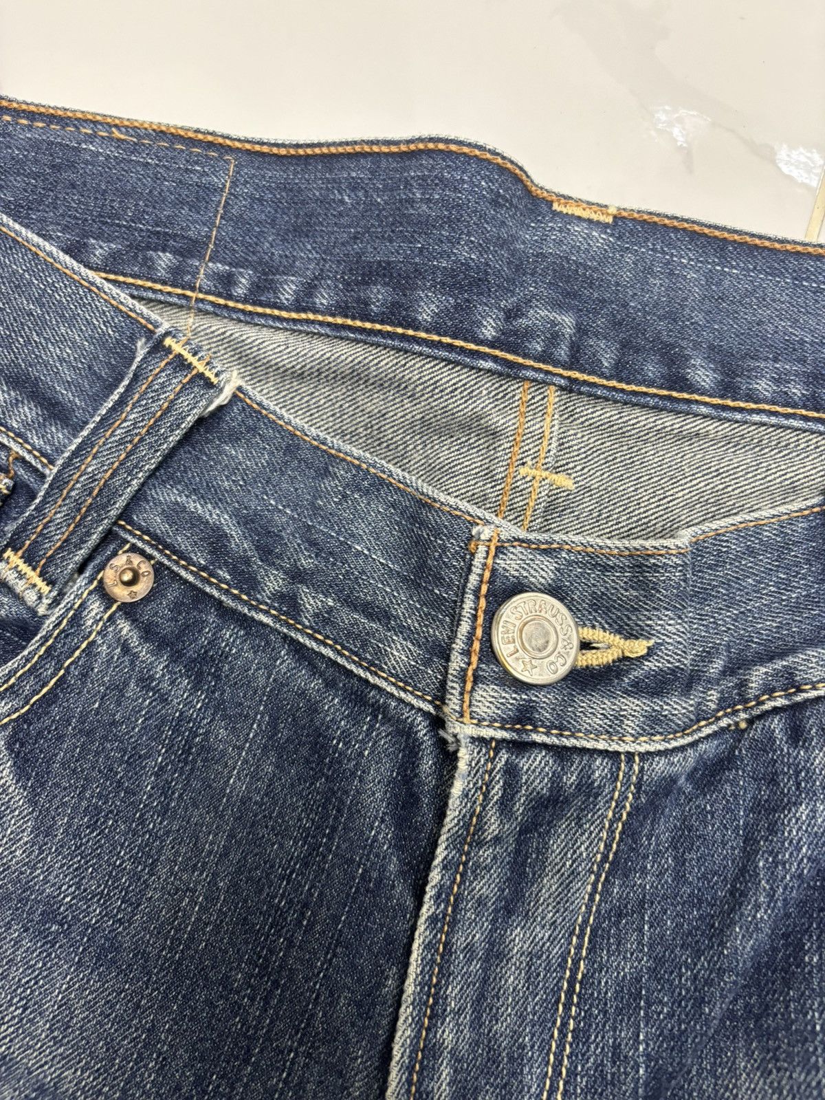 If Six Was Nine × Levi's × Levi's Vintage Clothing 🔥VINTAGE LEVIS 702 BAGGY DISTRESSED DENIM JEANS Size US 34 / EU 50 - 9 Thumbnail